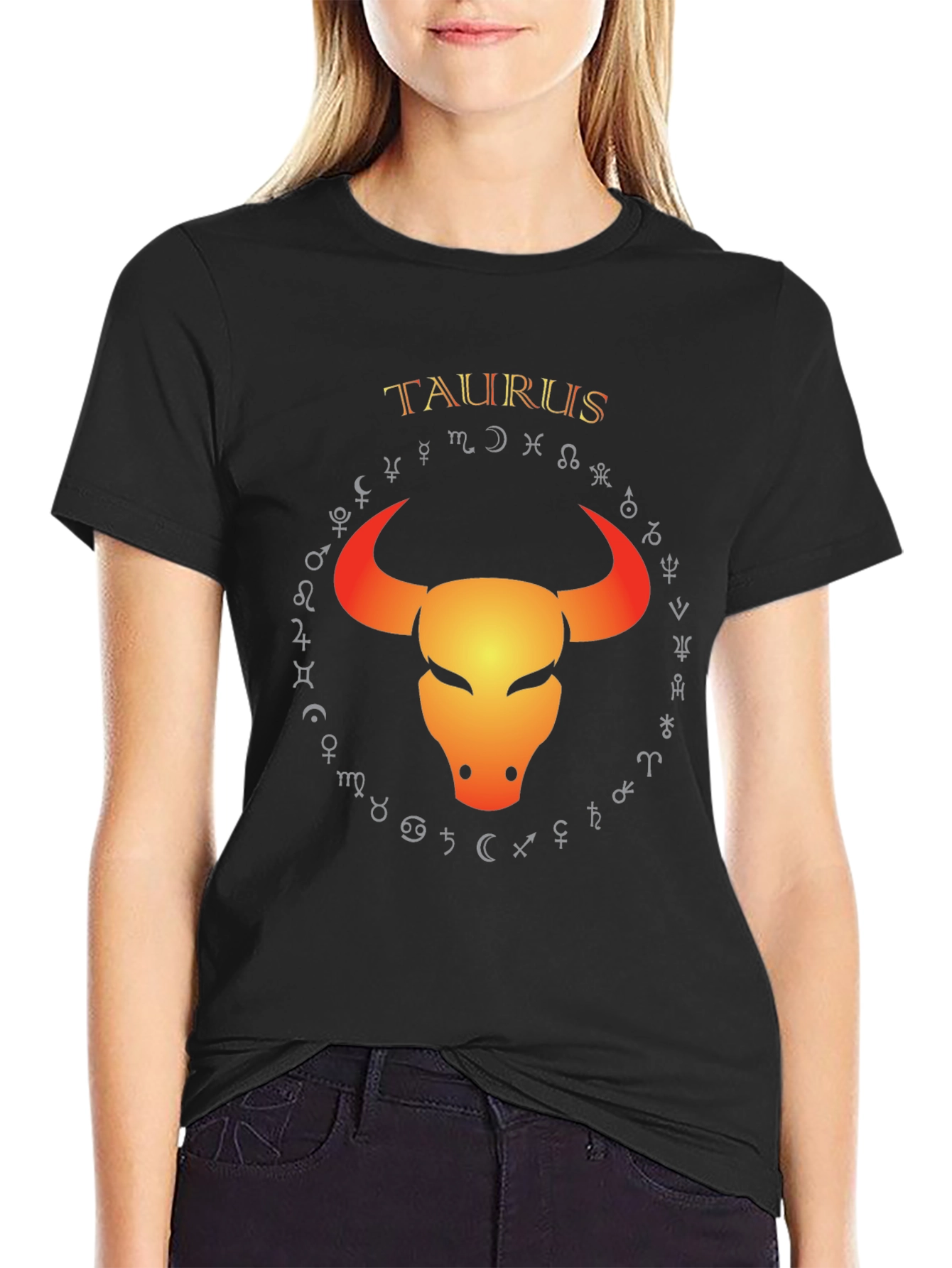 Taurus Zodiac T-Shirt - Bull Symbol Graphic Tee