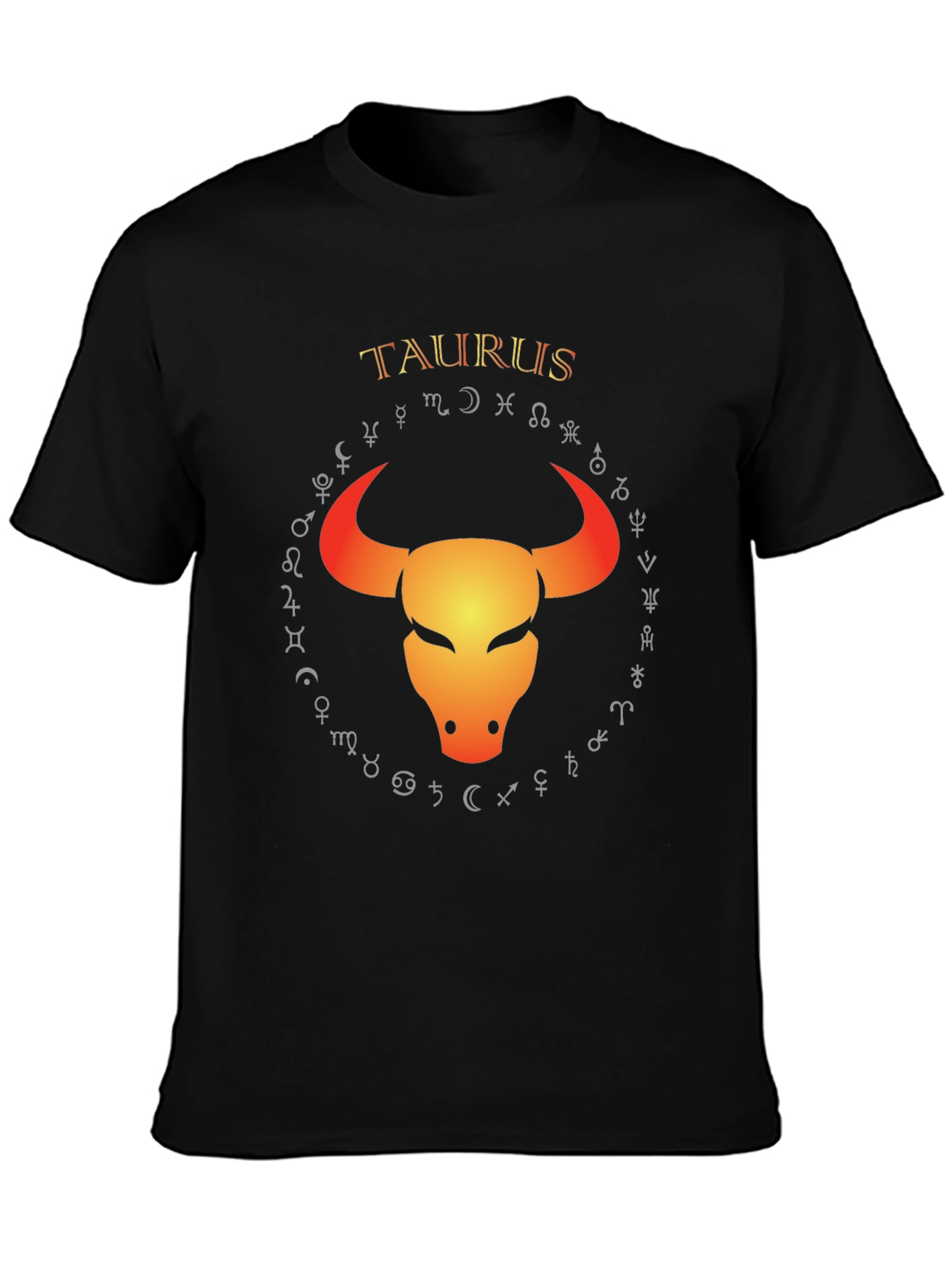 Taurus Zodiac T-Shirt - Bull Symbol Graphic Tee