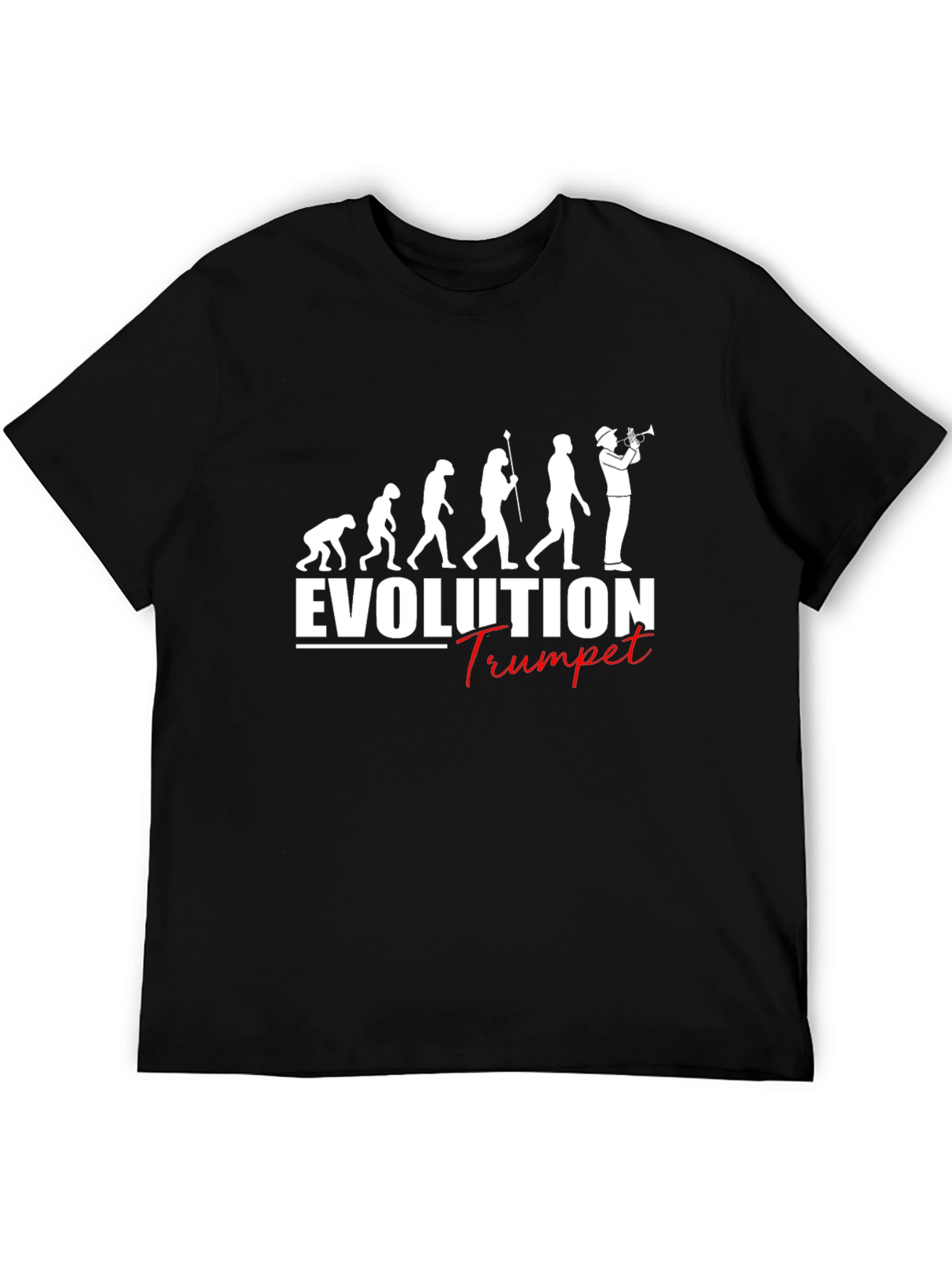 Evolution Trumpet T-Shirt - Humorous Musician Tee