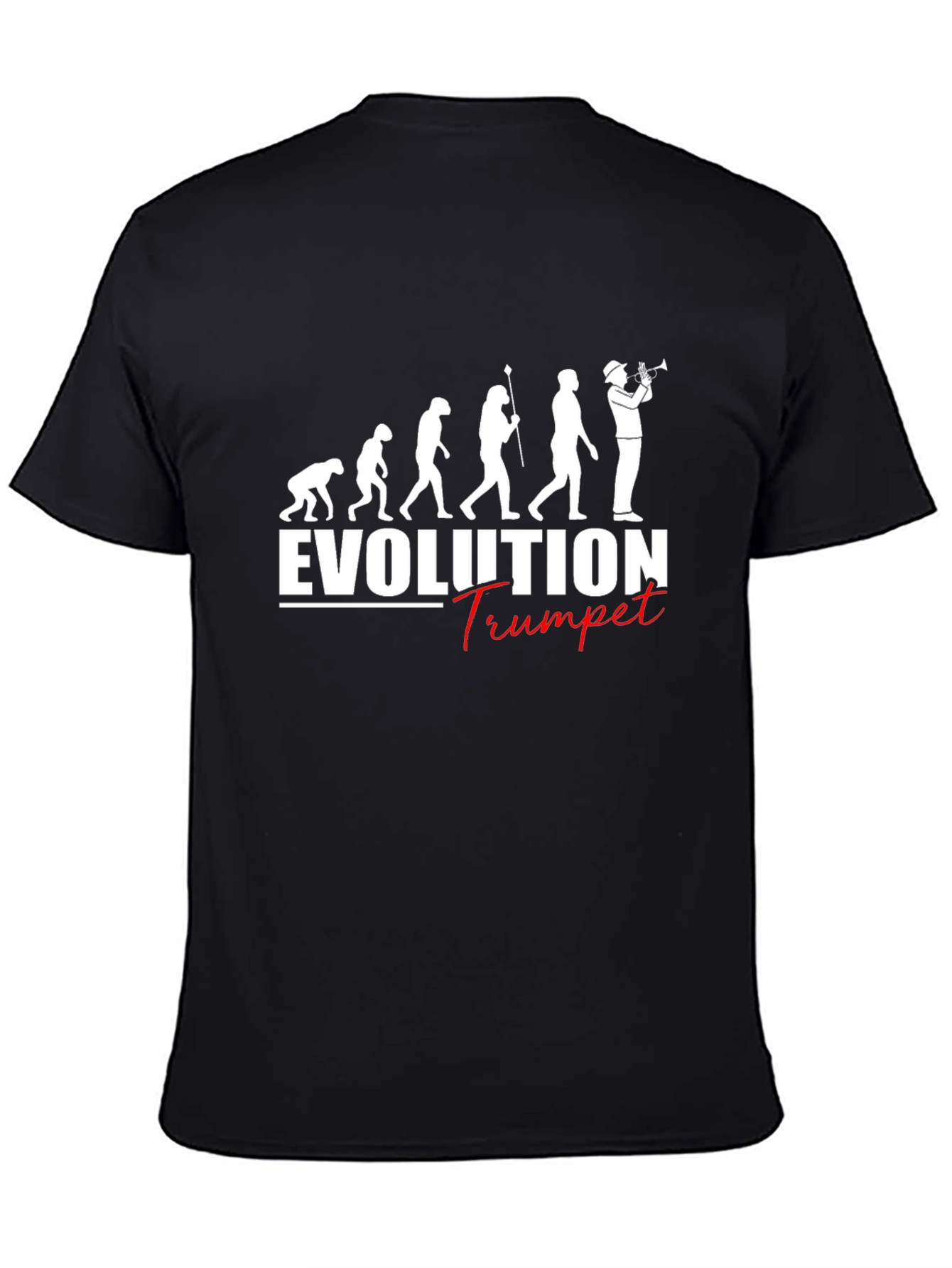 Evolution Trumpet T-Shirt - Humorous Musician Tee