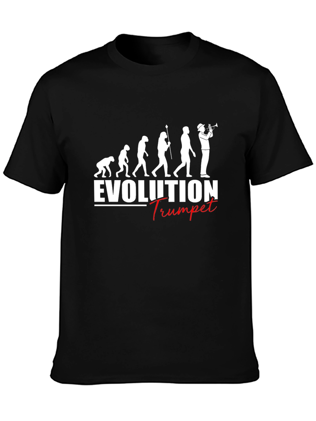 Evolution Trumpet T-Shirt - Humorous Musician Tee