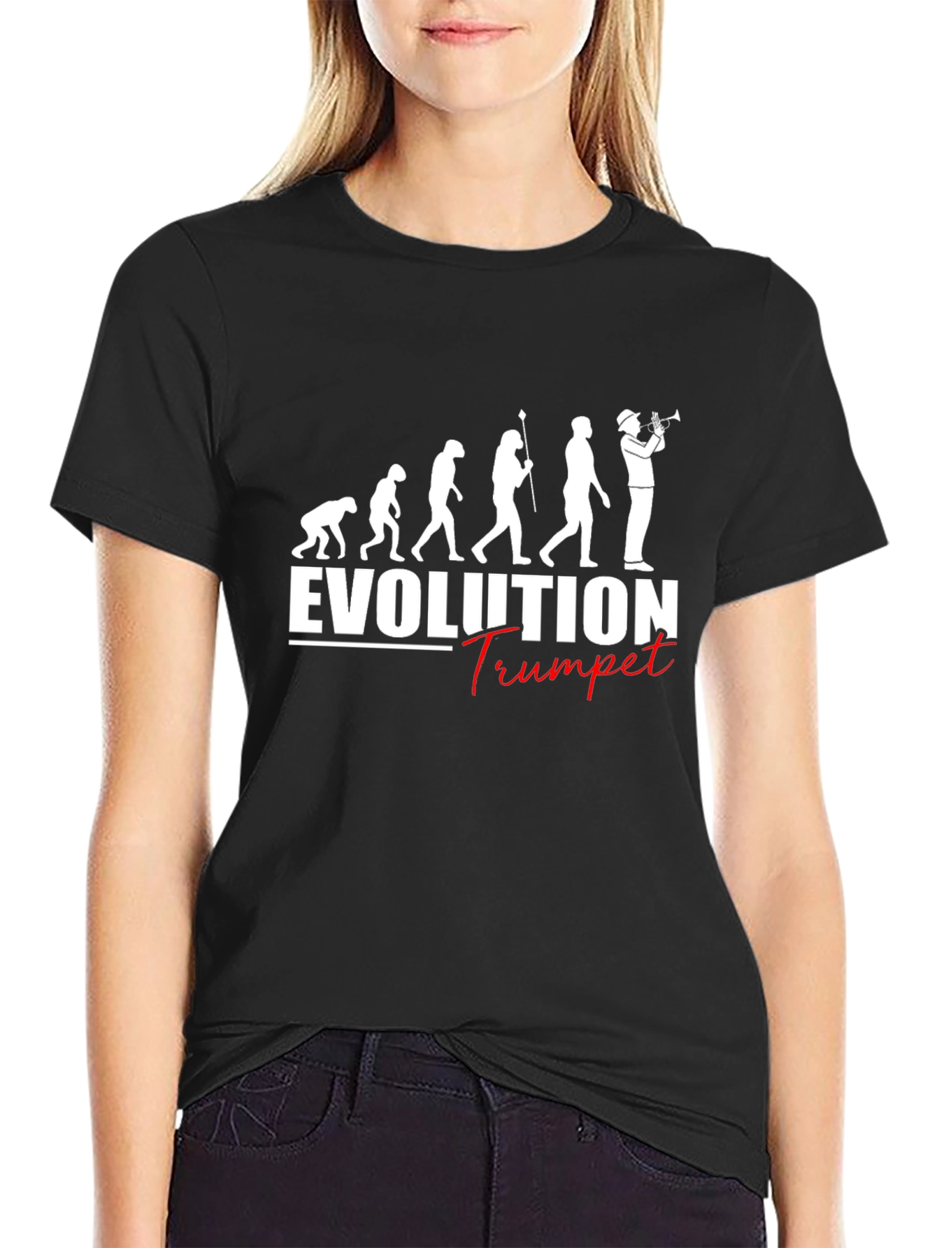Evolution Trumpet T-Shirt - Humorous Musician Tee