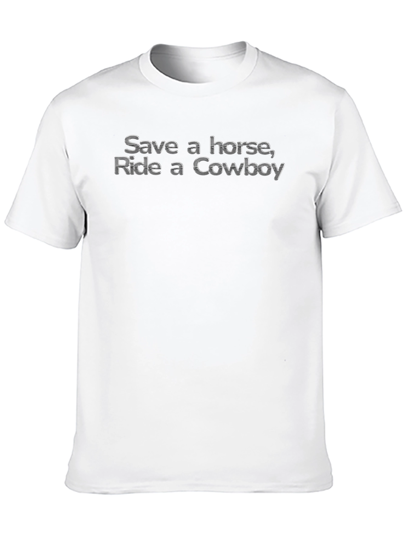 Save a Horse Ride a Cowboy Black T-Shirt
