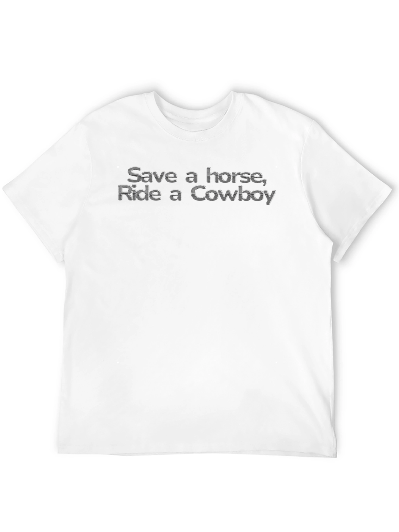 Save a Horse Ride a Cowboy Black T-Shirt