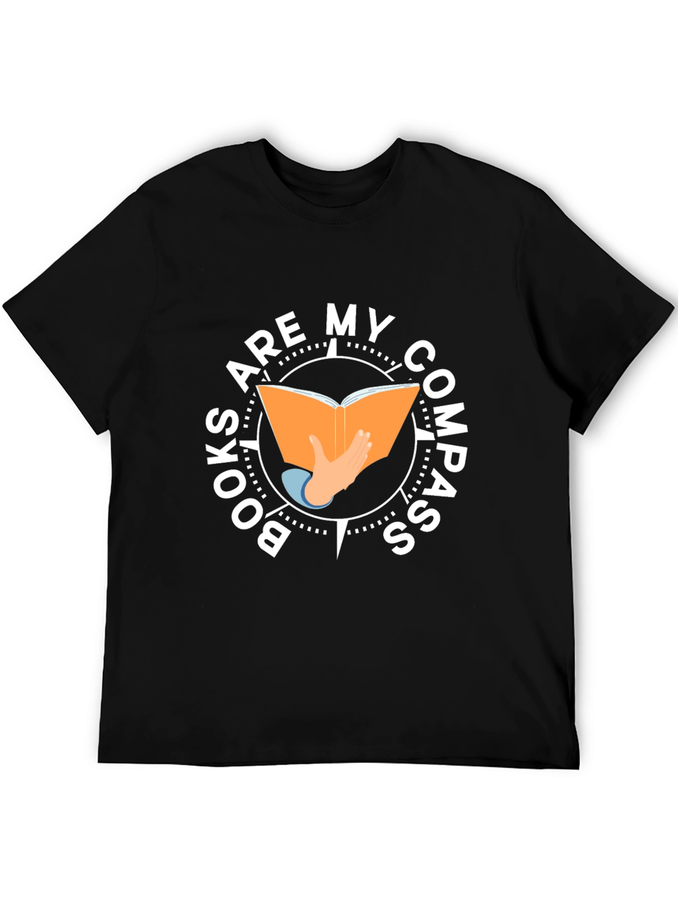 Books Are My Compass T-Shirt - Reading Adventure