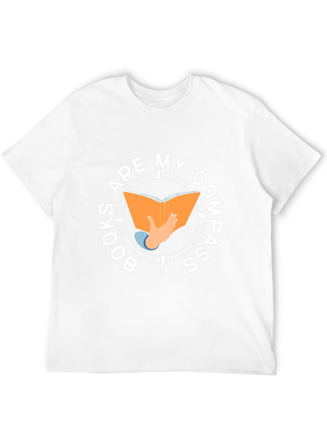 Books Are My Compass T-Shirt - Reading Adventure
