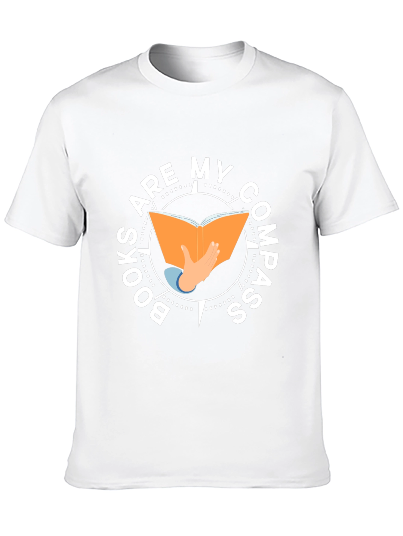 Books Are My Compass T-Shirt - Reading Adventure