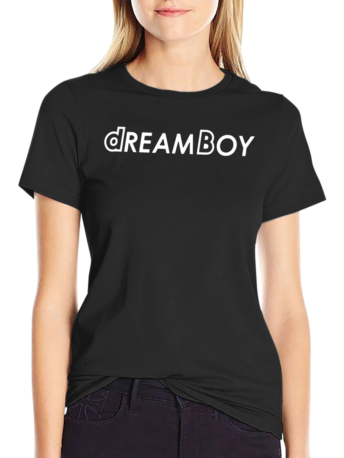 DreamBoy Graphic Tee - Stylish Black T-Shirt