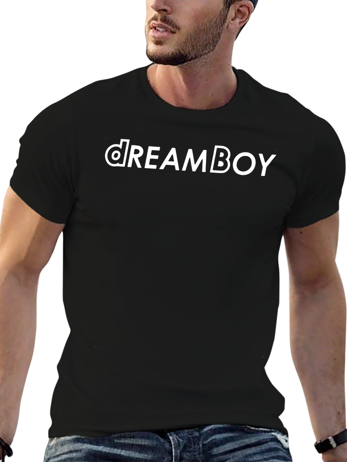 DreamBoy Graphic Tee - Stylish Black T-Shirt