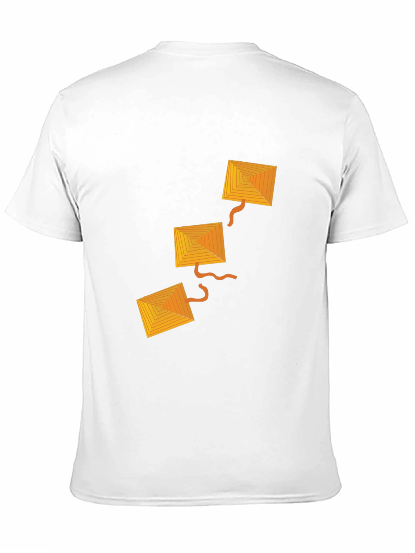 Geometric Kite Graphic Black T-Shirt
