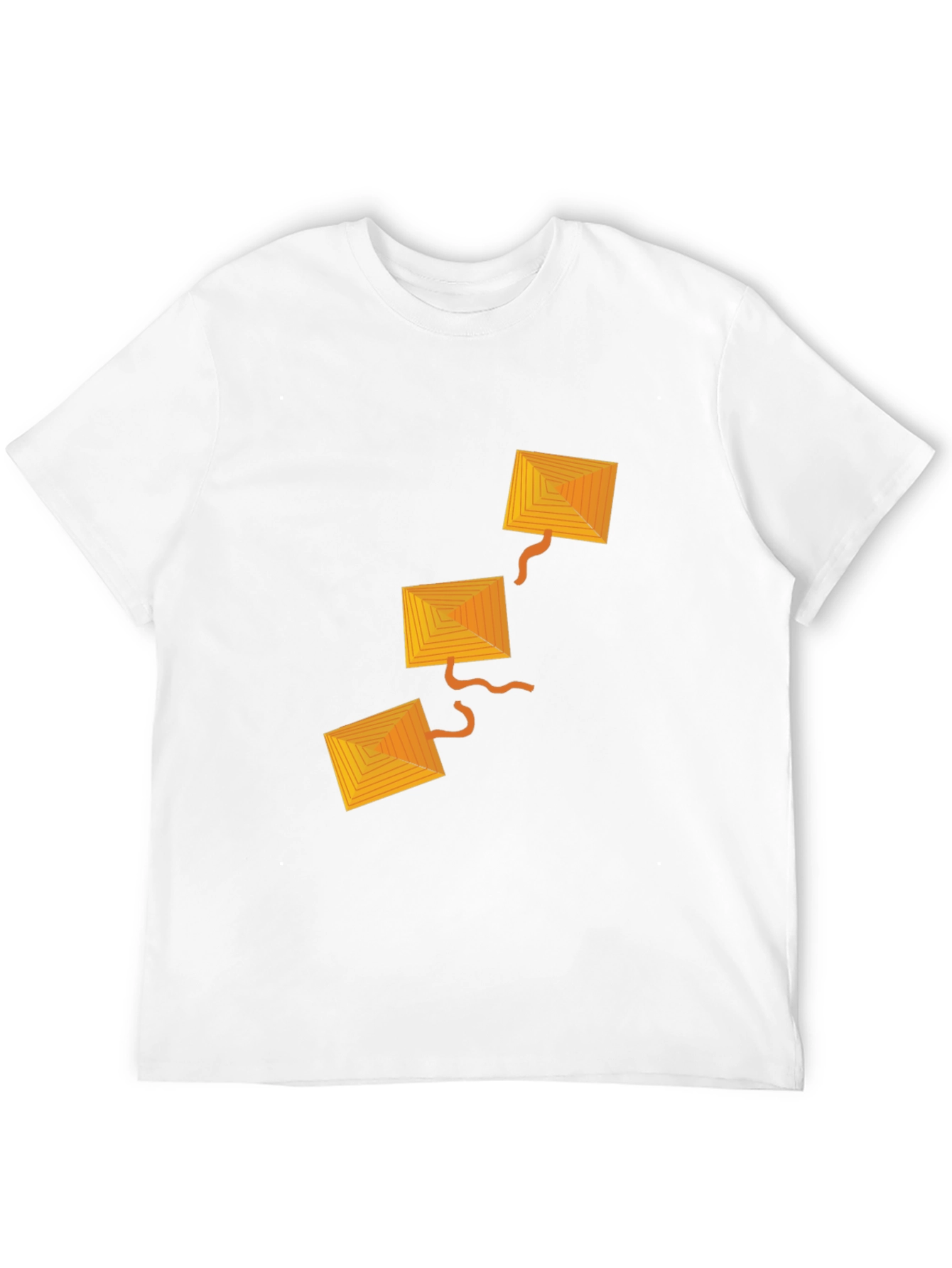 Geometric Kite Graphic Black T-Shirt