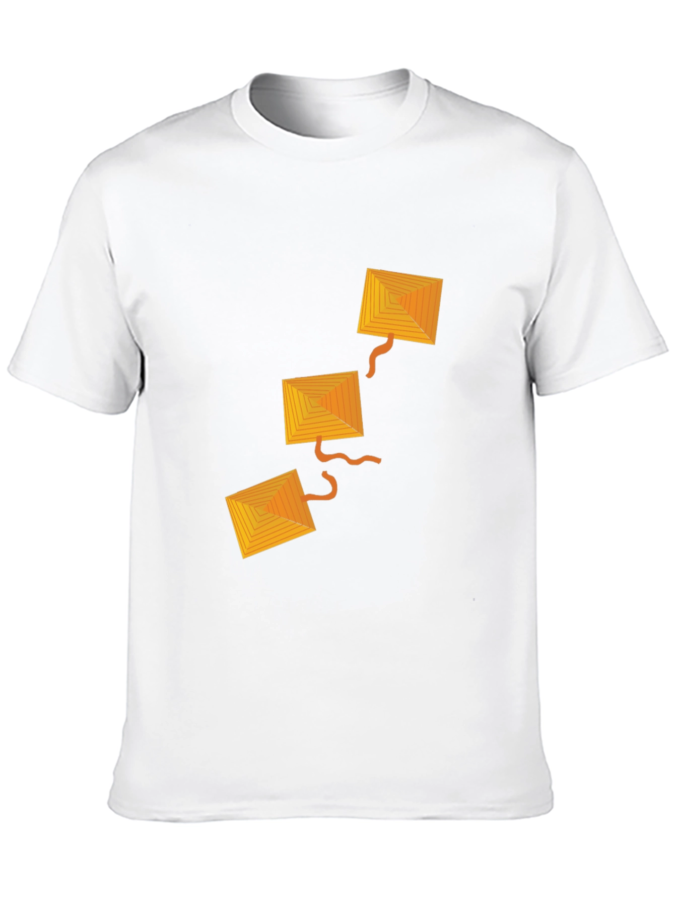 Geometric Kite Graphic Black T-Shirt