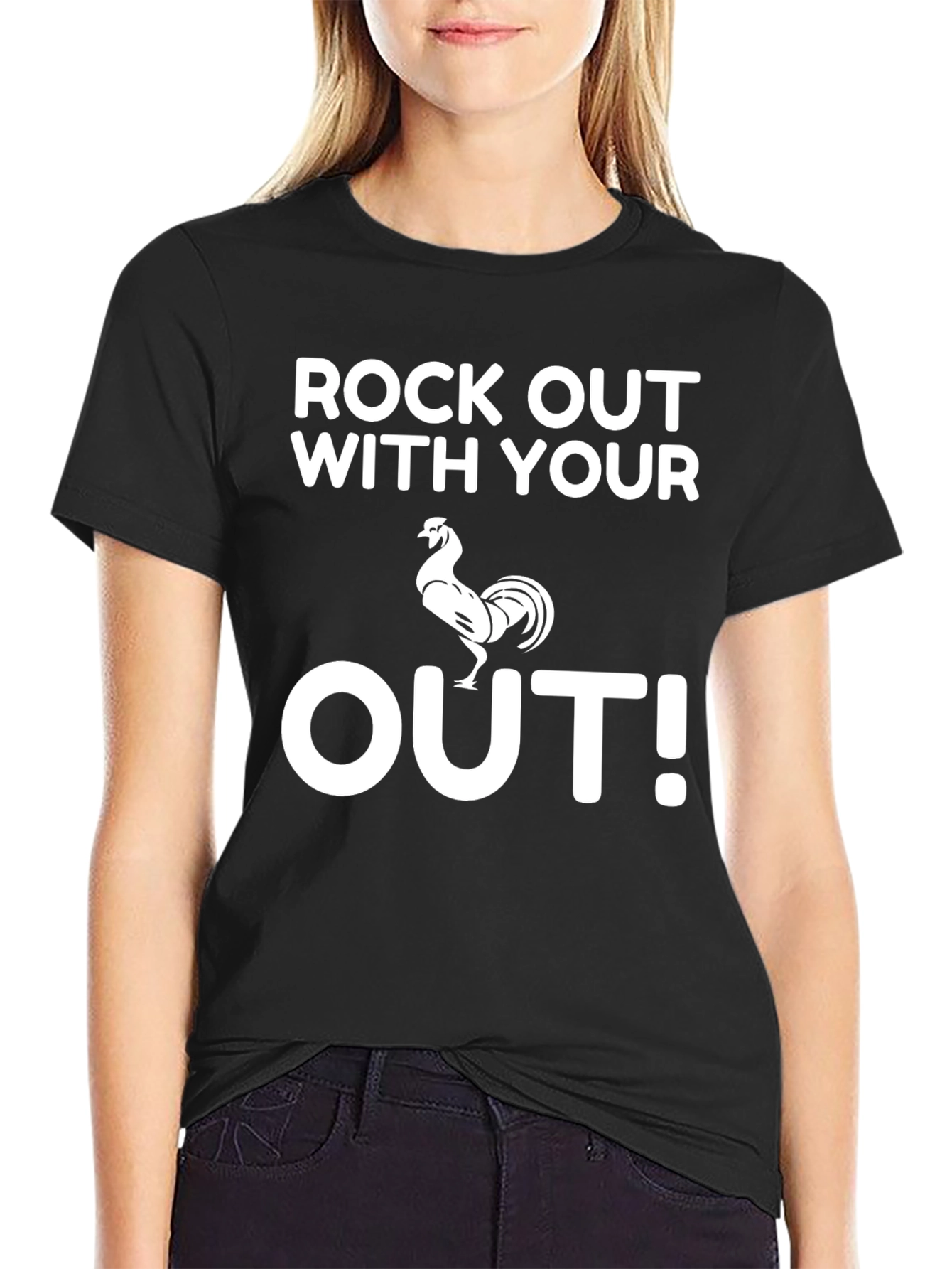 Rock Out With Your Cock Out Funny T-Shirt