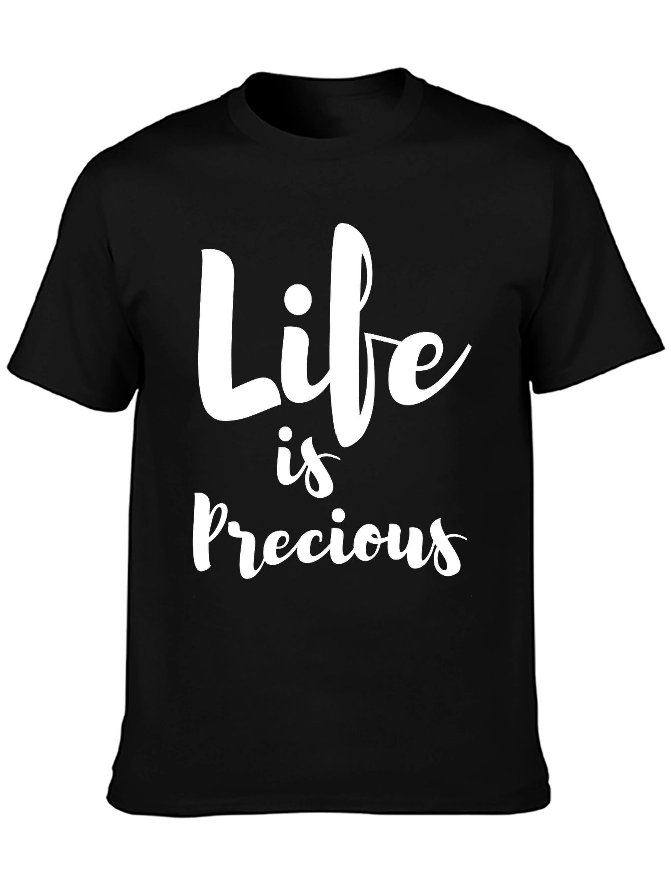 Life is Precious Graphic Tee - Black