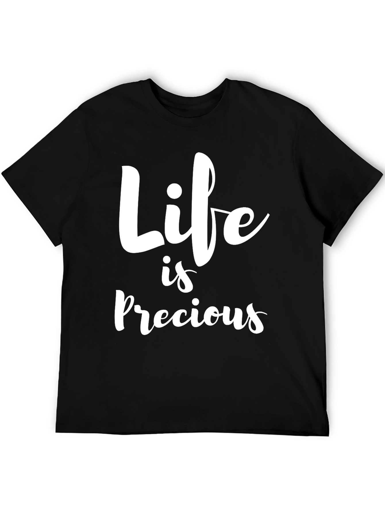 Life is Precious Graphic Tee - Black