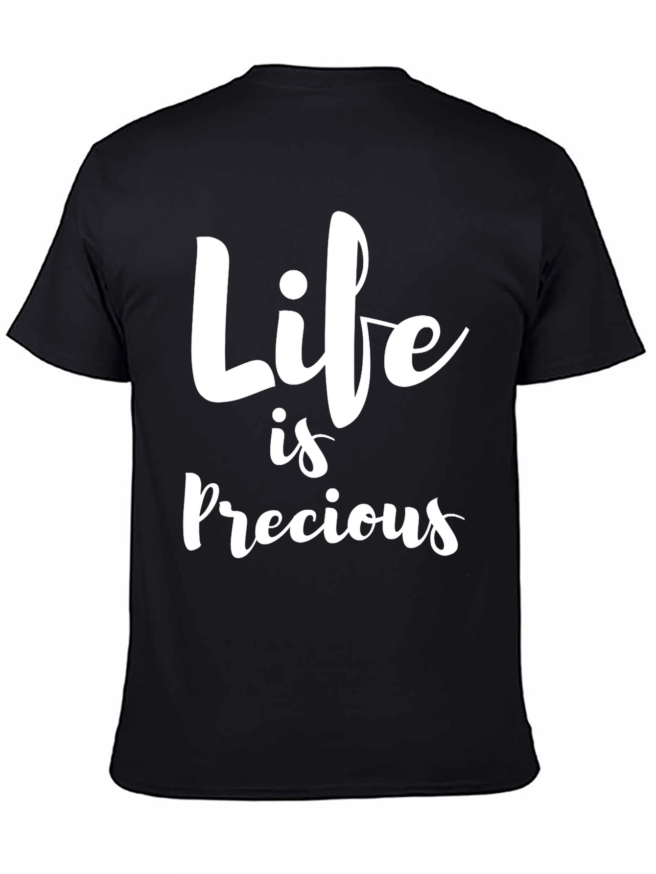 Life is Precious Graphic Tee - Black