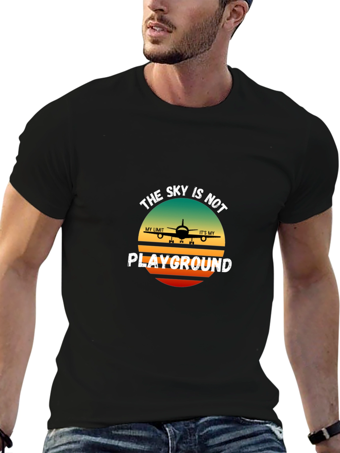 The Sky Is Not My Playground T-Shirt Pilot Aviation