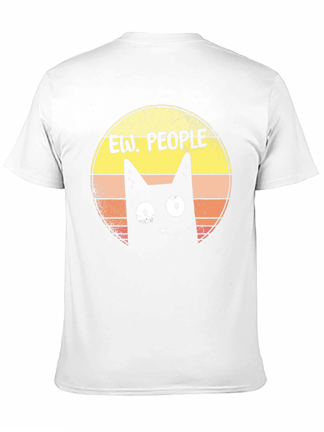 Ew People! Black Cat Graphic T-Shirt