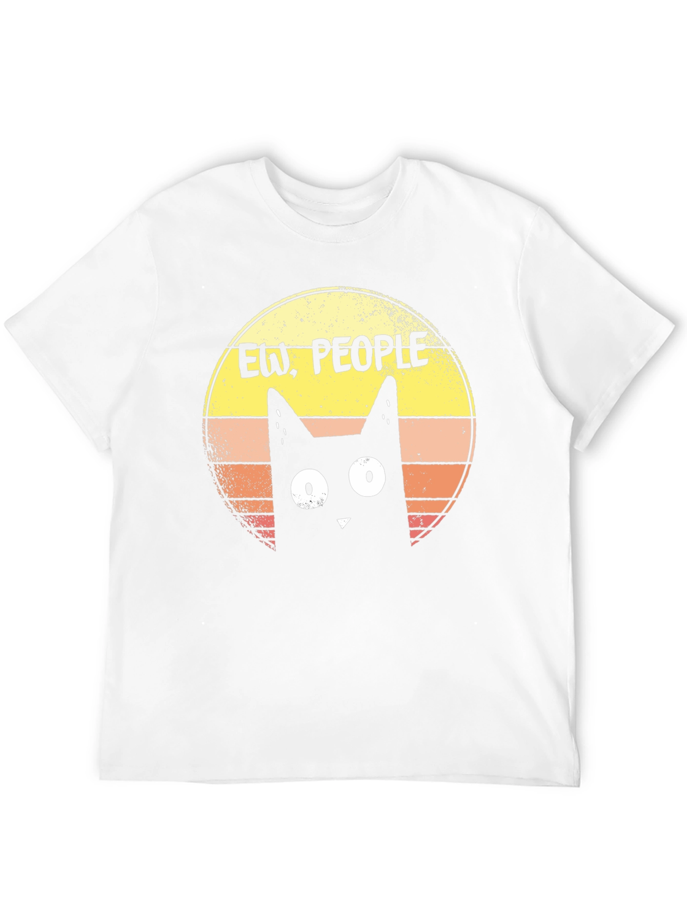 Ew People! Black Cat Graphic T-Shirt