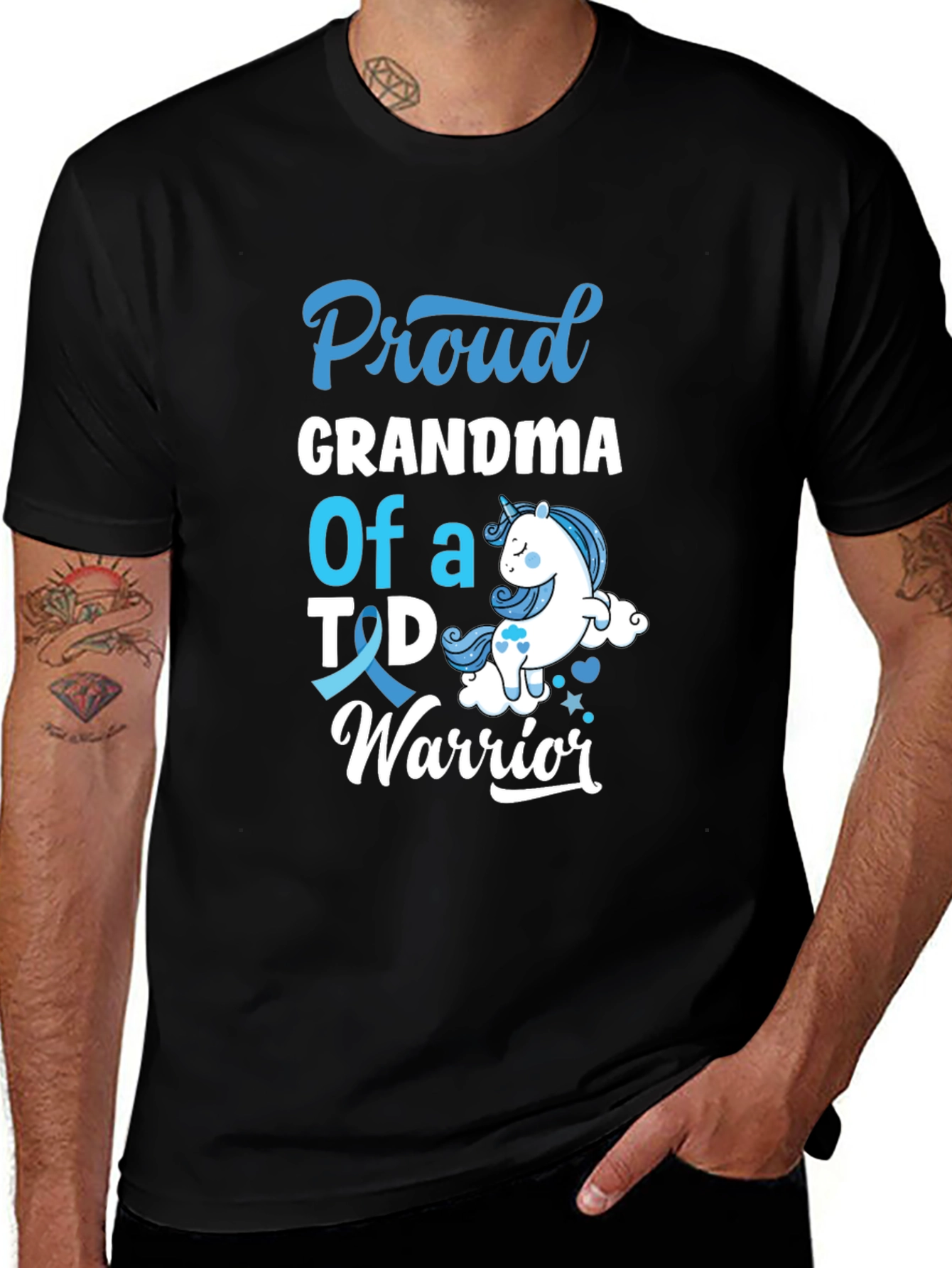 Proud Grandma T1D Warrior T-Shirt