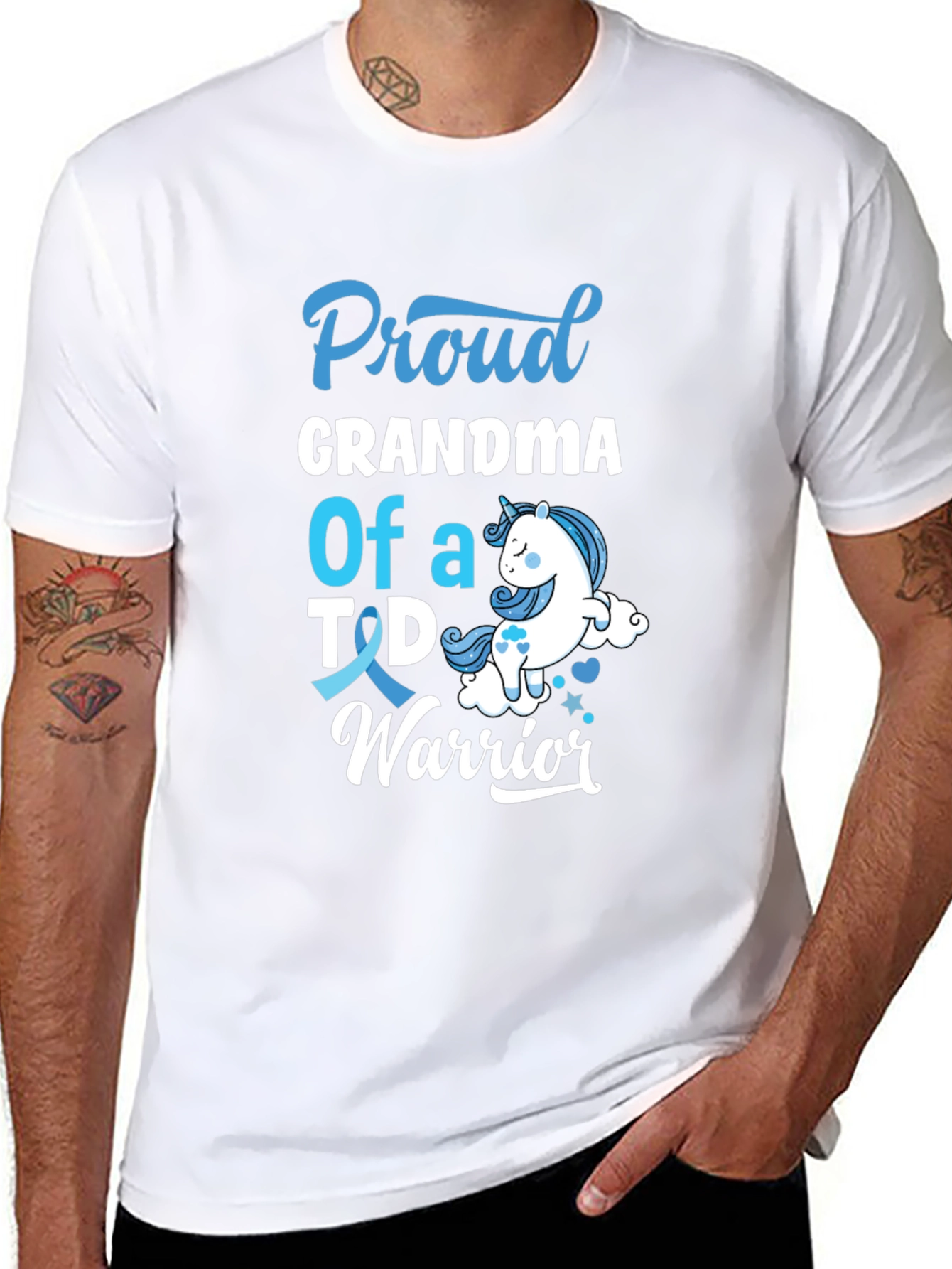 Proud Grandma T1D Warrior T-Shirt