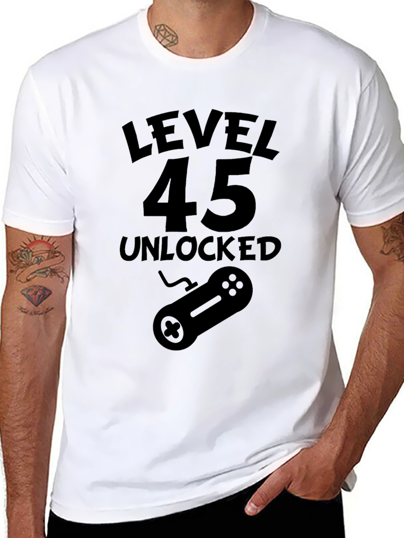 Level 45 Unlocked Gamer T-Shirt
