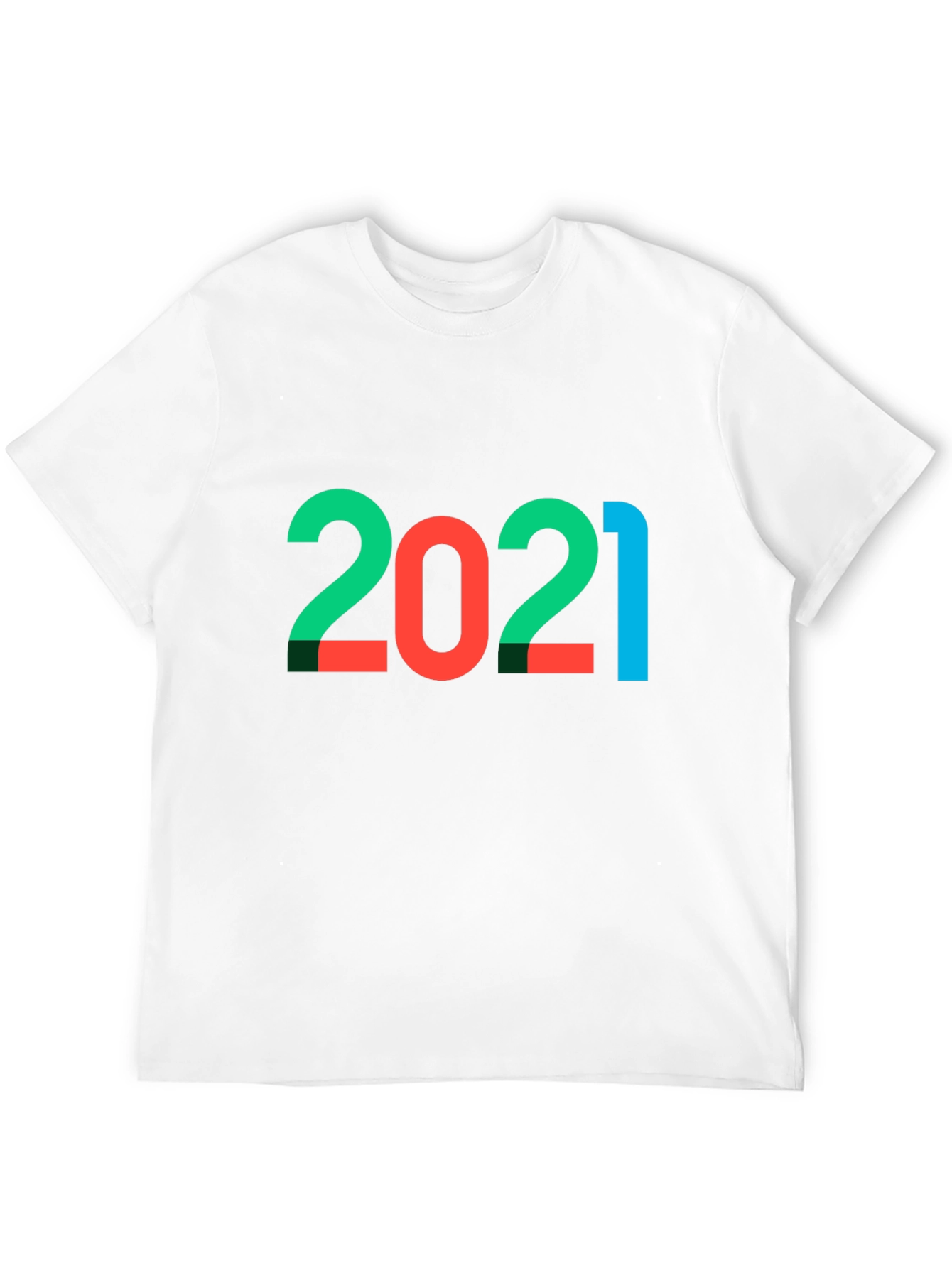 2021 Graphic Tee - Stylish Year Print