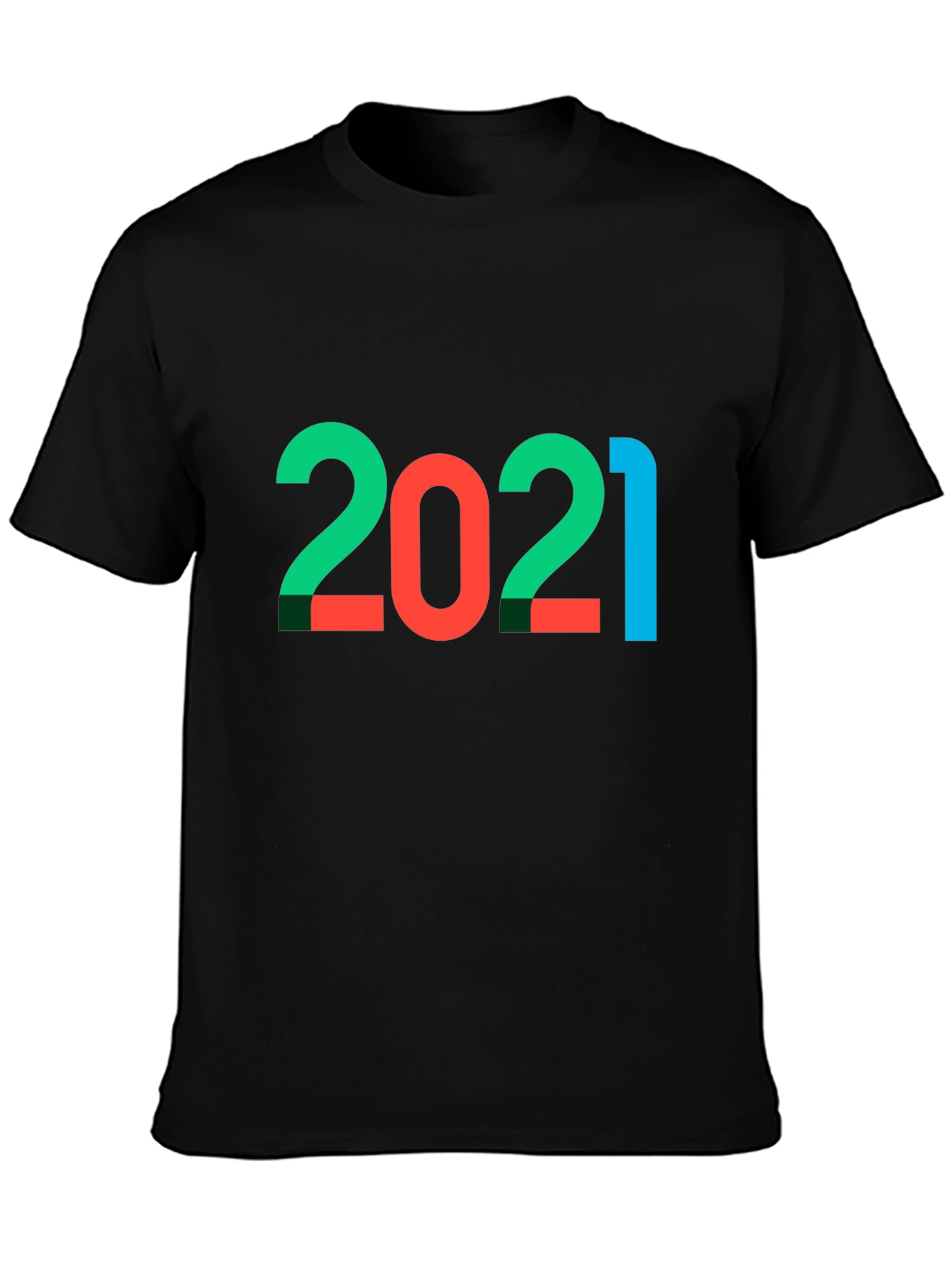 2021 Graphic Tee - Stylish Year Print
