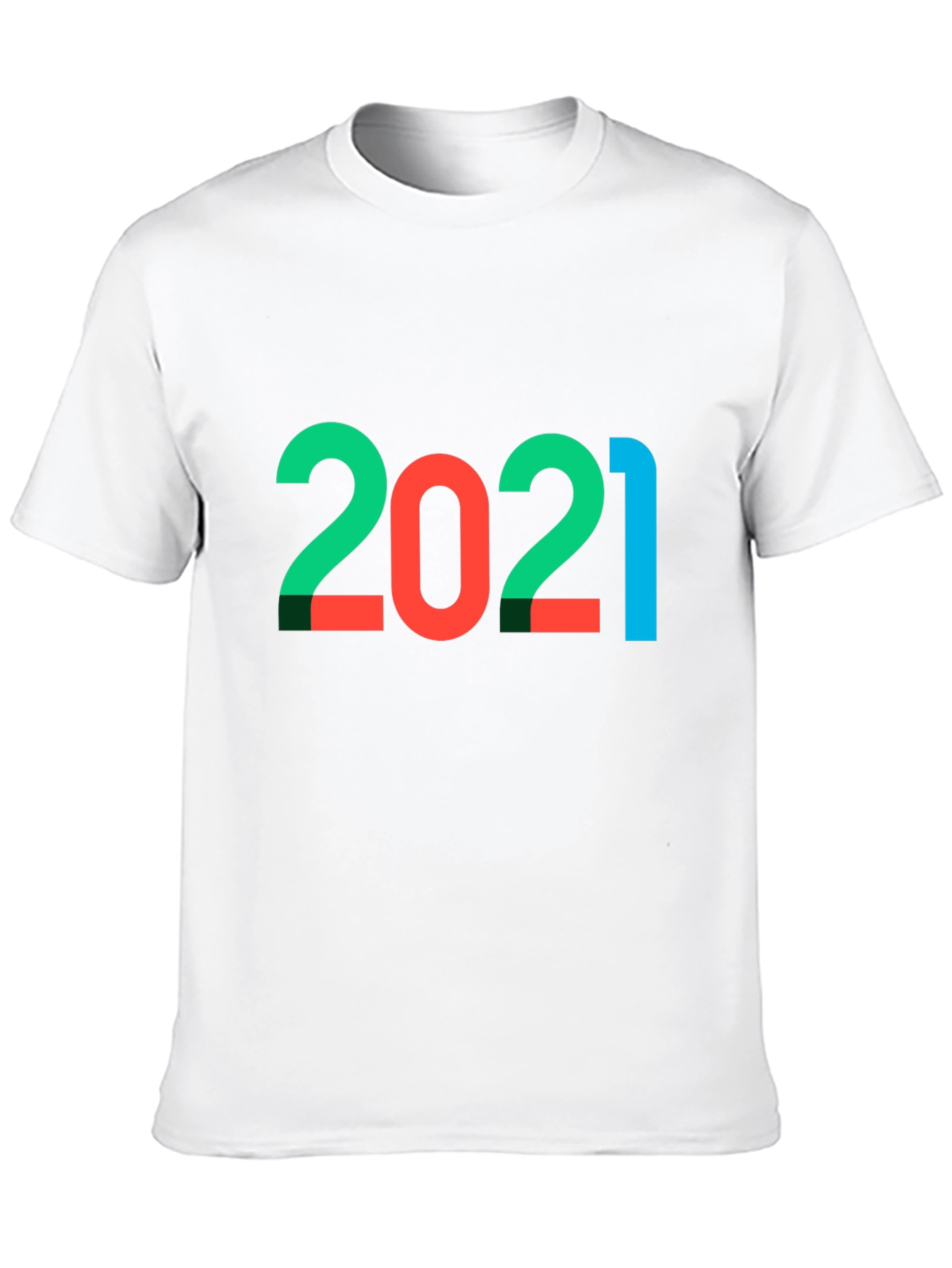 2021 Graphic Tee - Stylish Year Print
