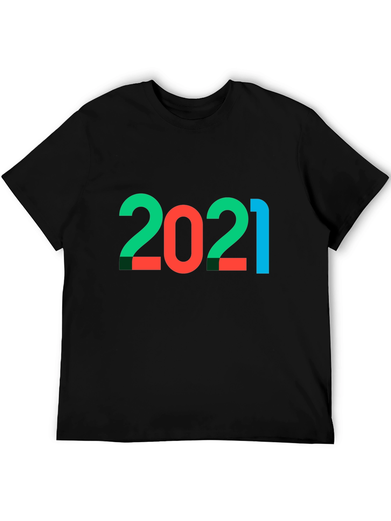 2021 Graphic Tee - Stylish Year Print