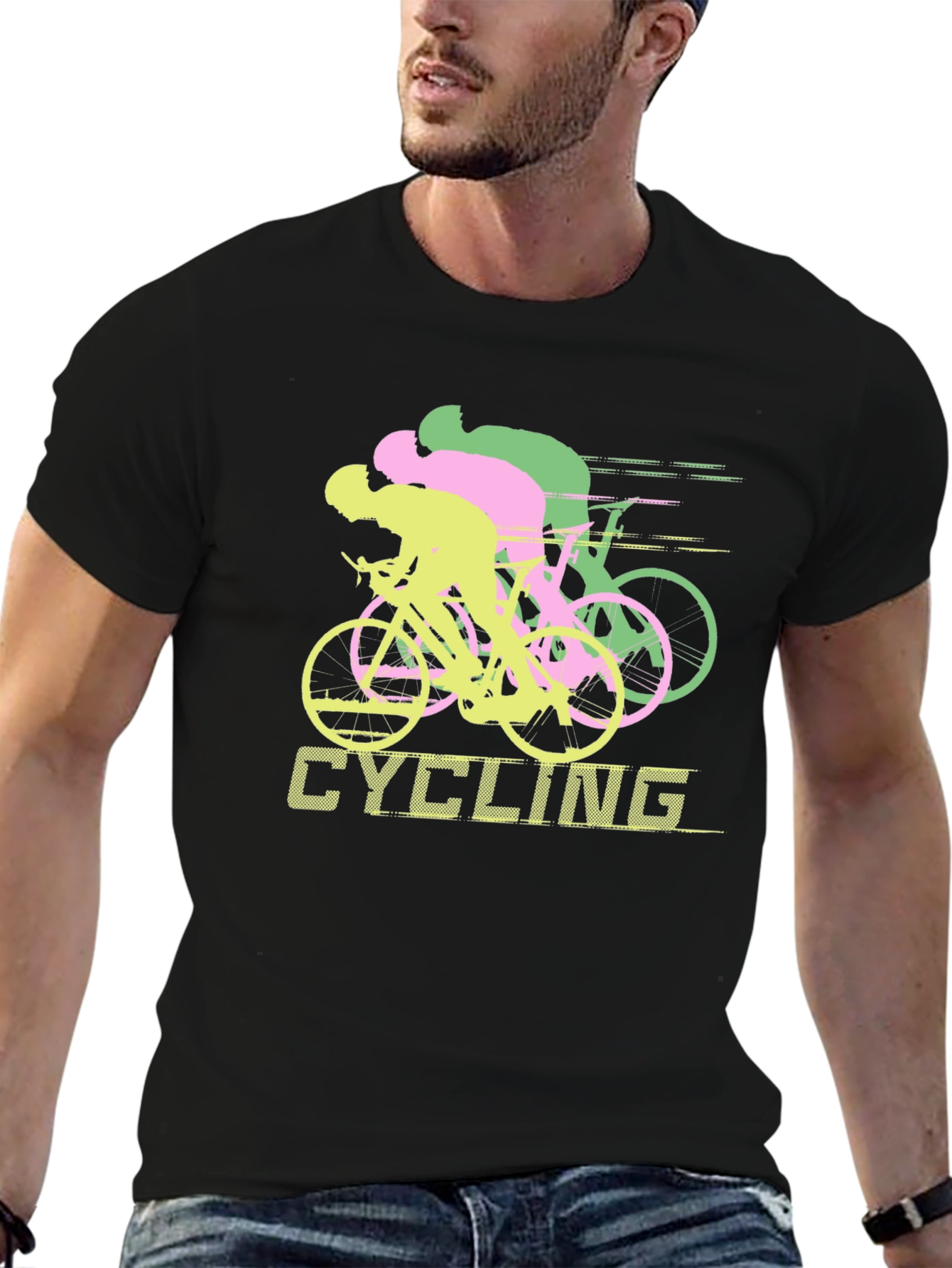 Cycling Graphic Tee - Ride in Style