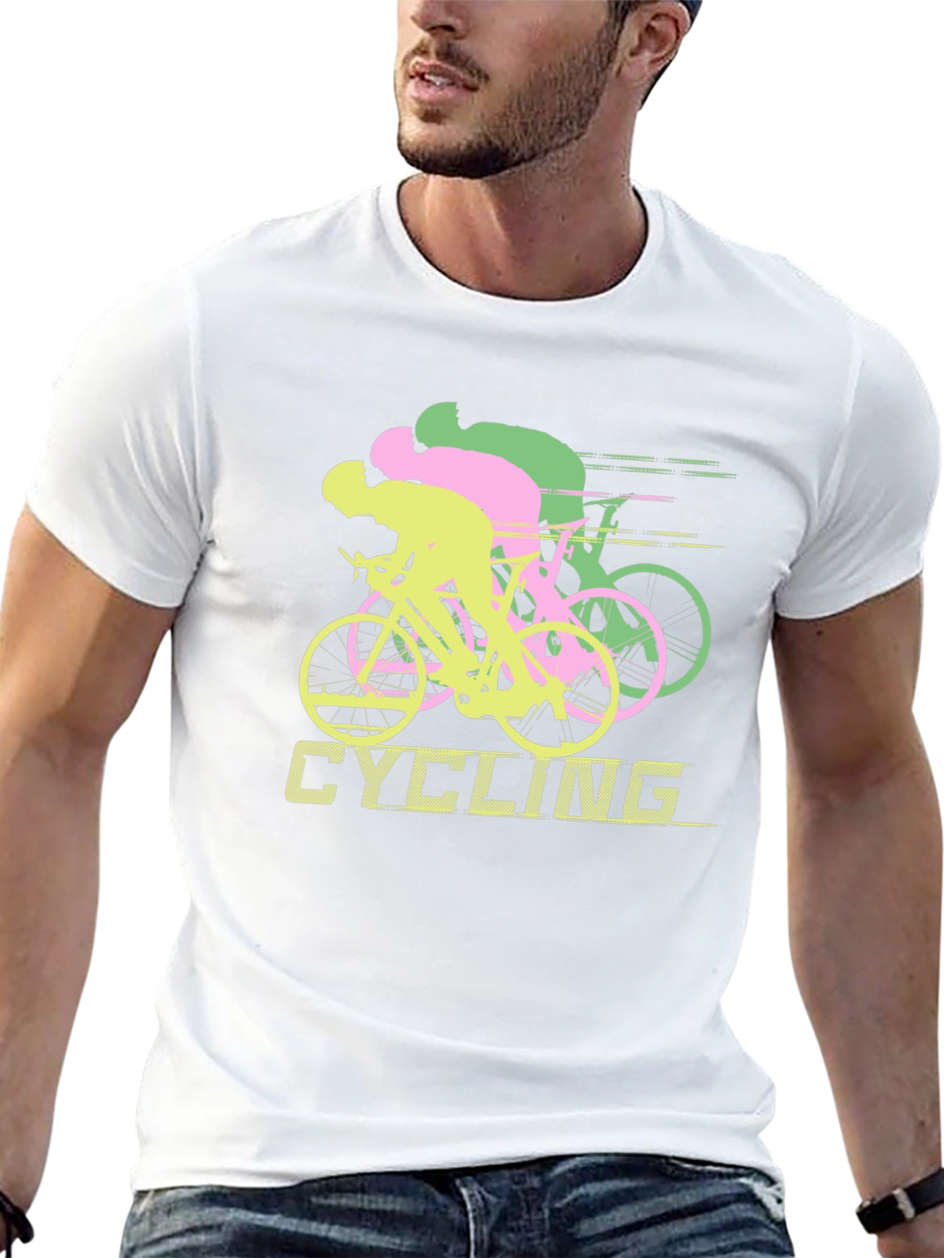 Cycling Graphic Tee - Ride in Style