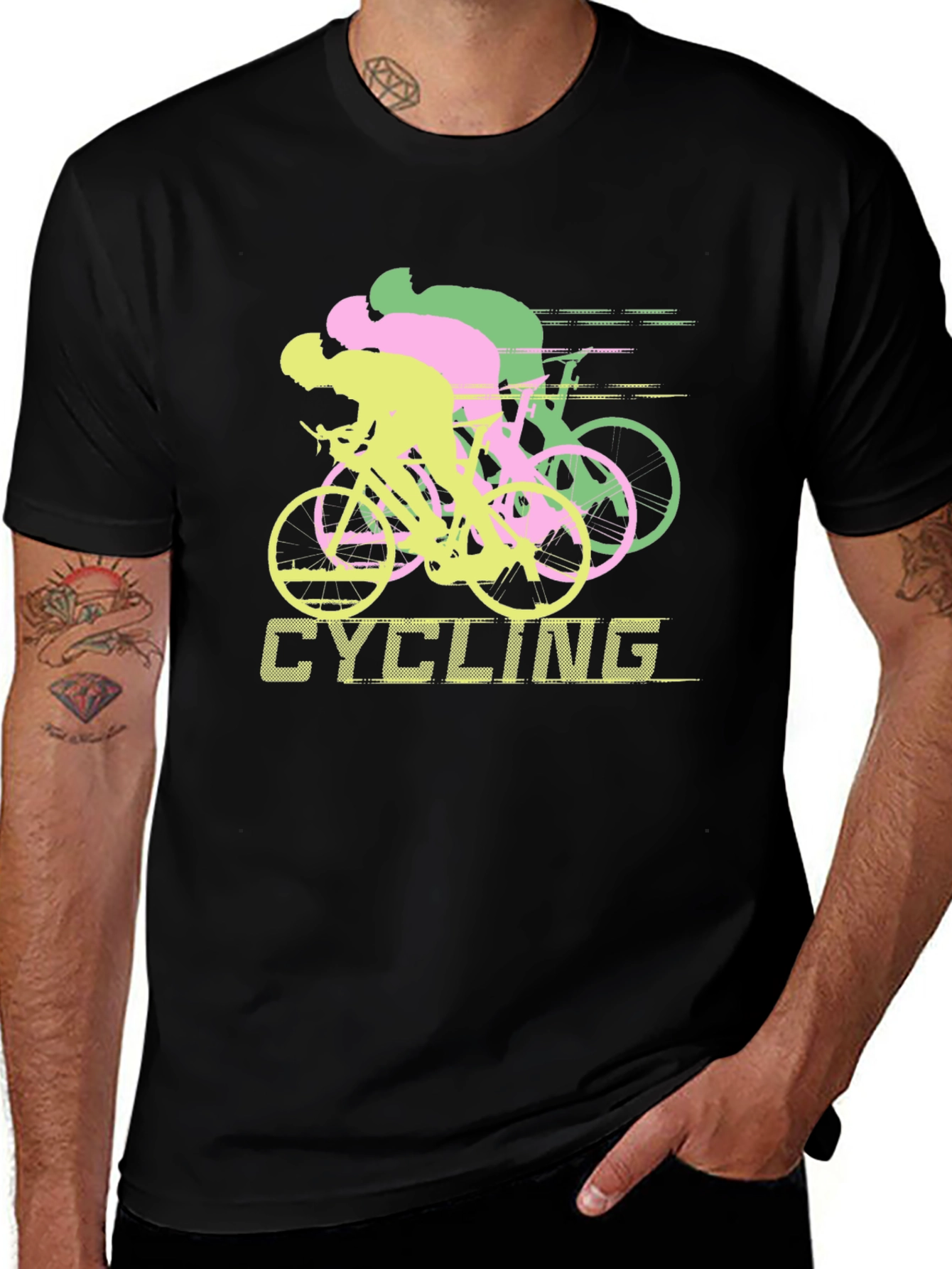 Cycling Graphic Tee - Ride in Style