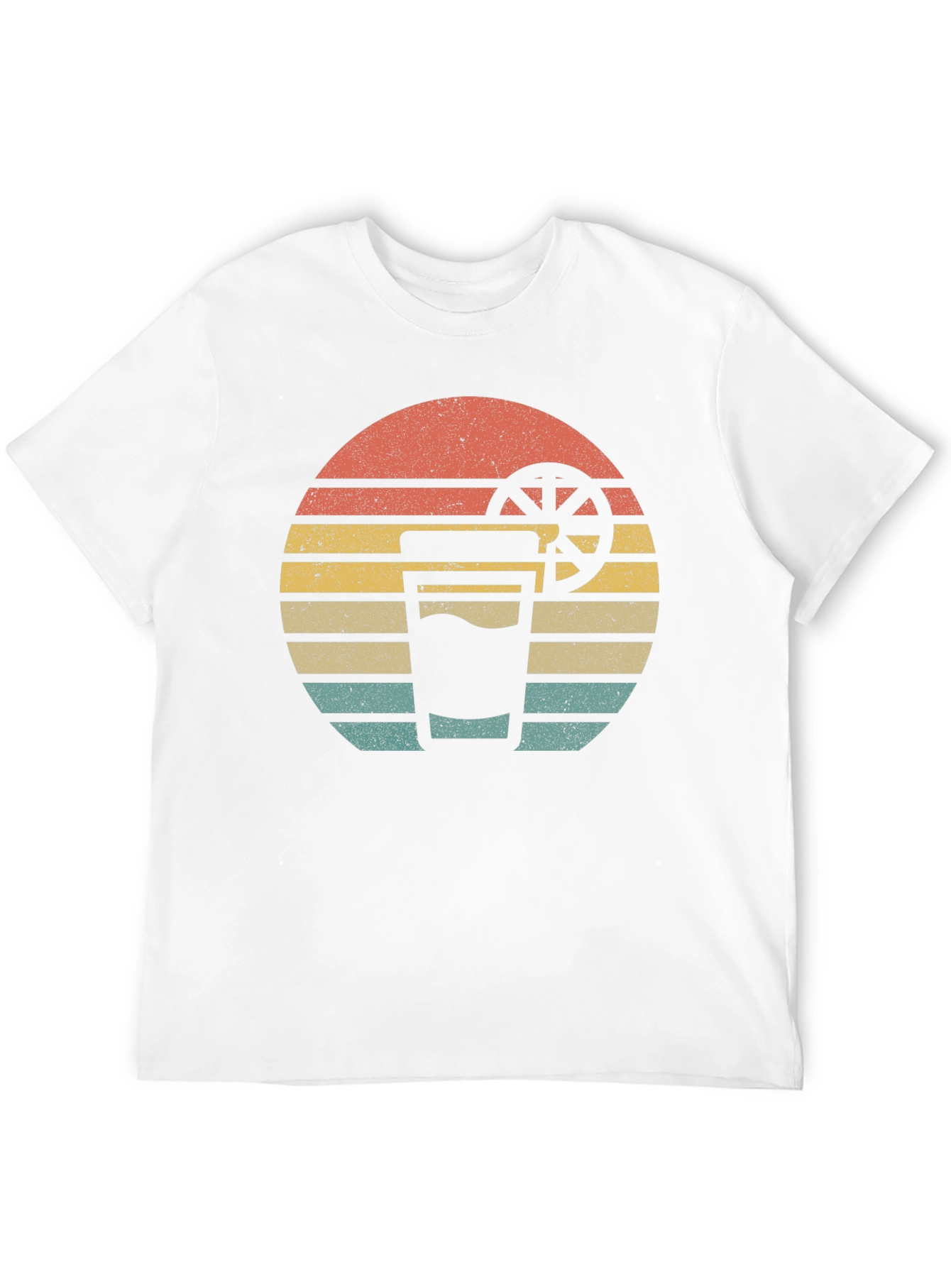 Retro Sunset Drink T-Shirt