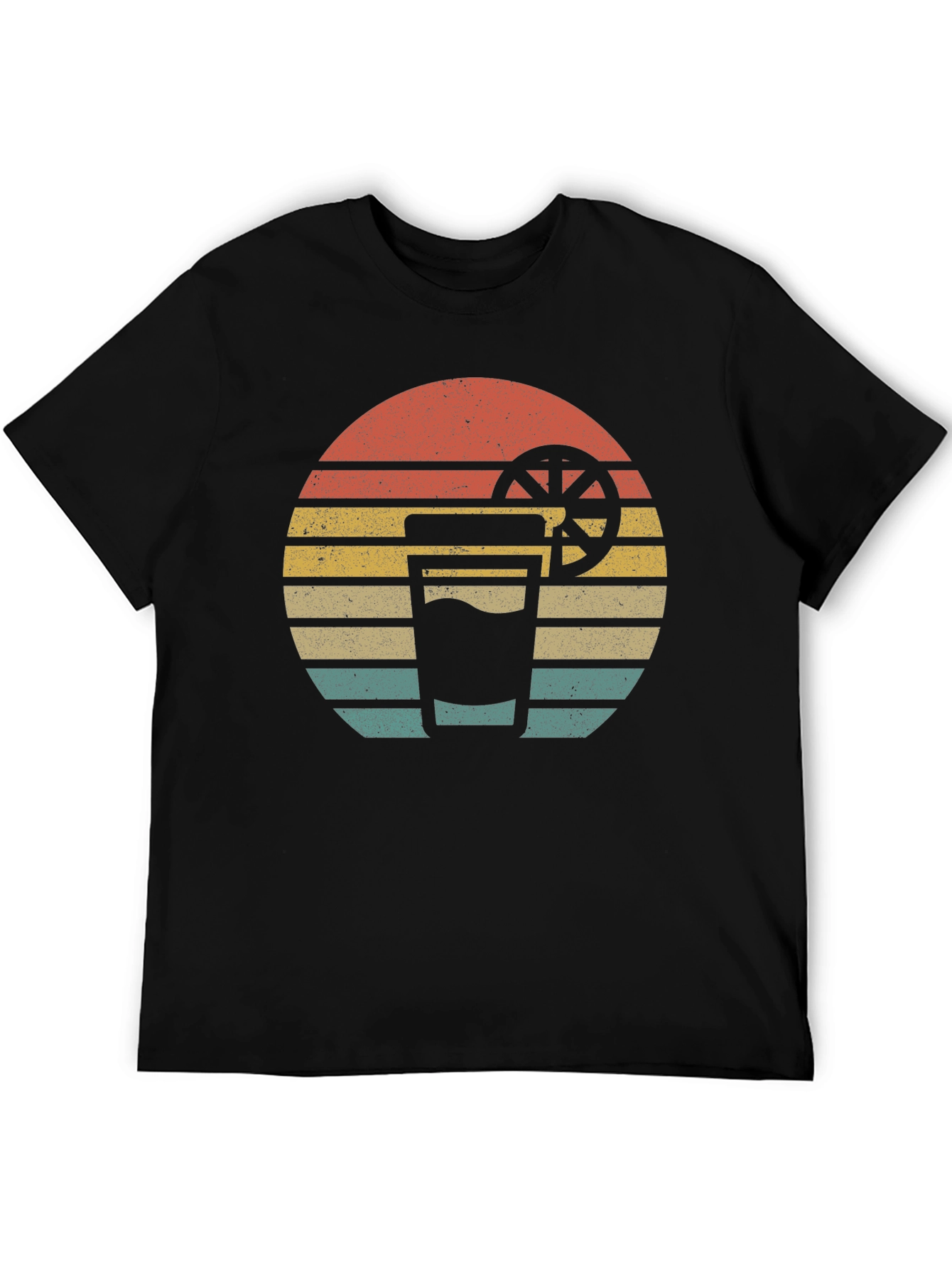 Retro Sunset Drink T-Shirt