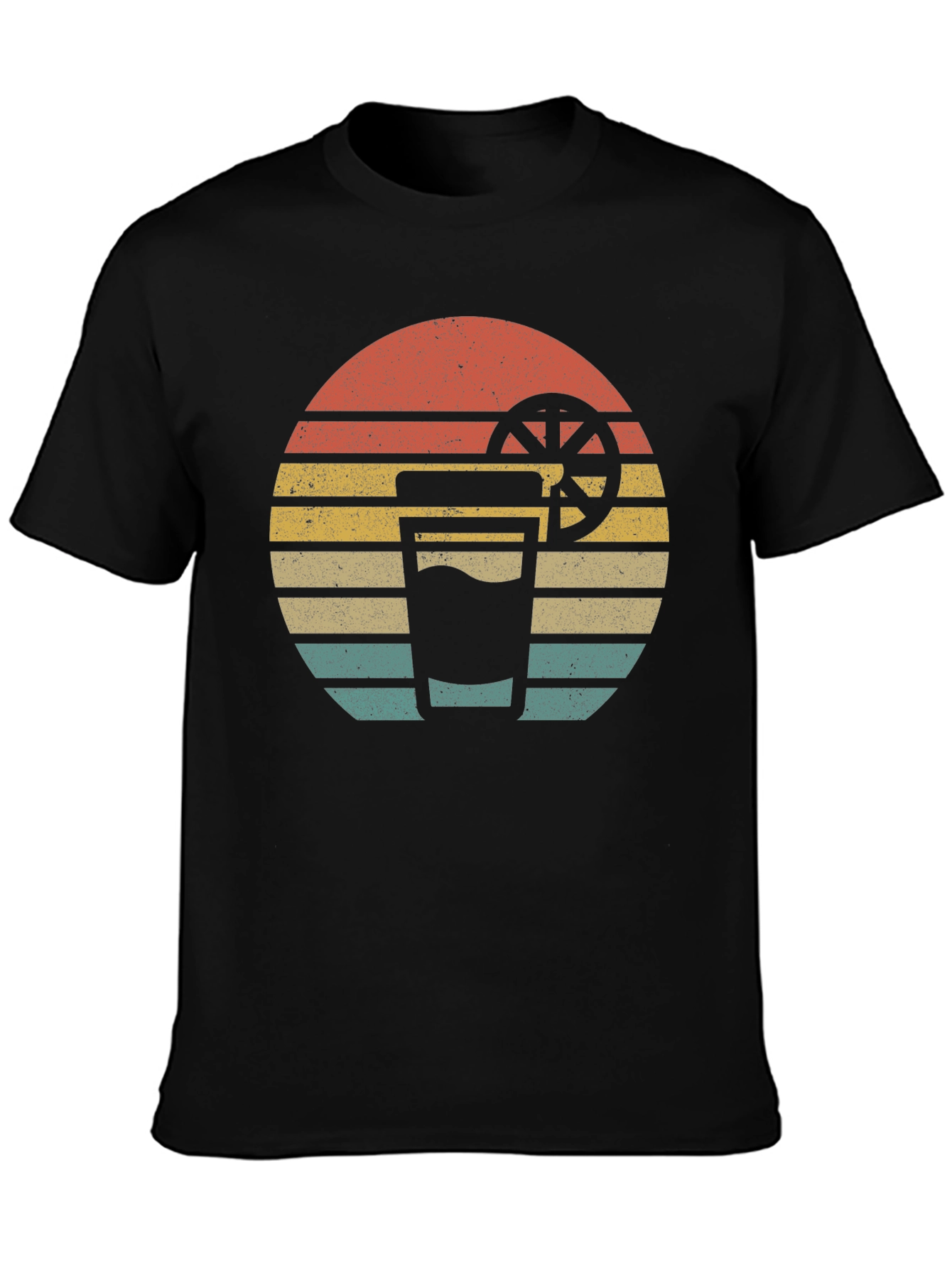 Retro Sunset Drink T-Shirt