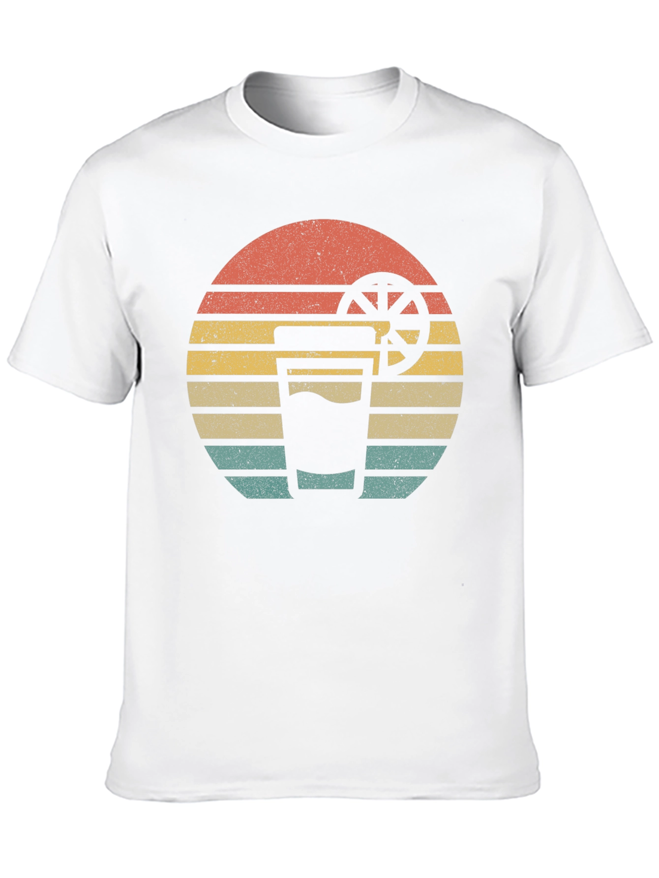 Retro Sunset Drink T-Shirt