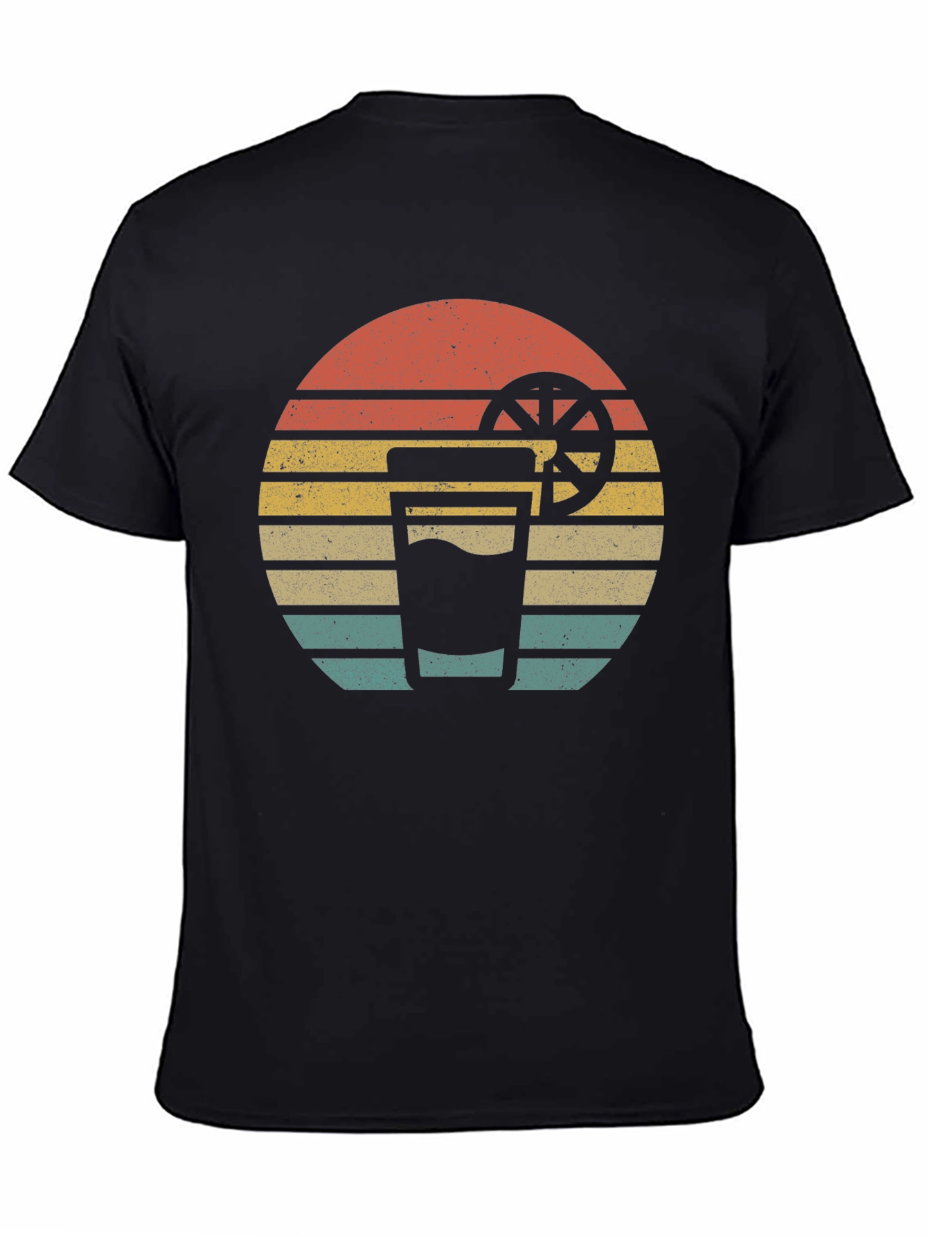 Retro Sunset Drink T-Shirt