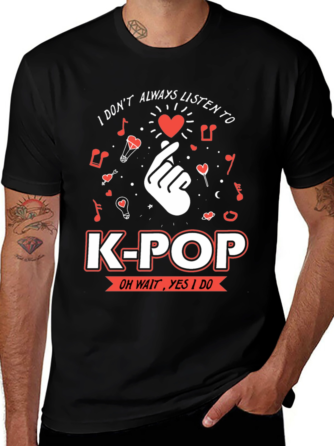 K-Pop Music Lover T-Shirt - Novelty Graphic Tee