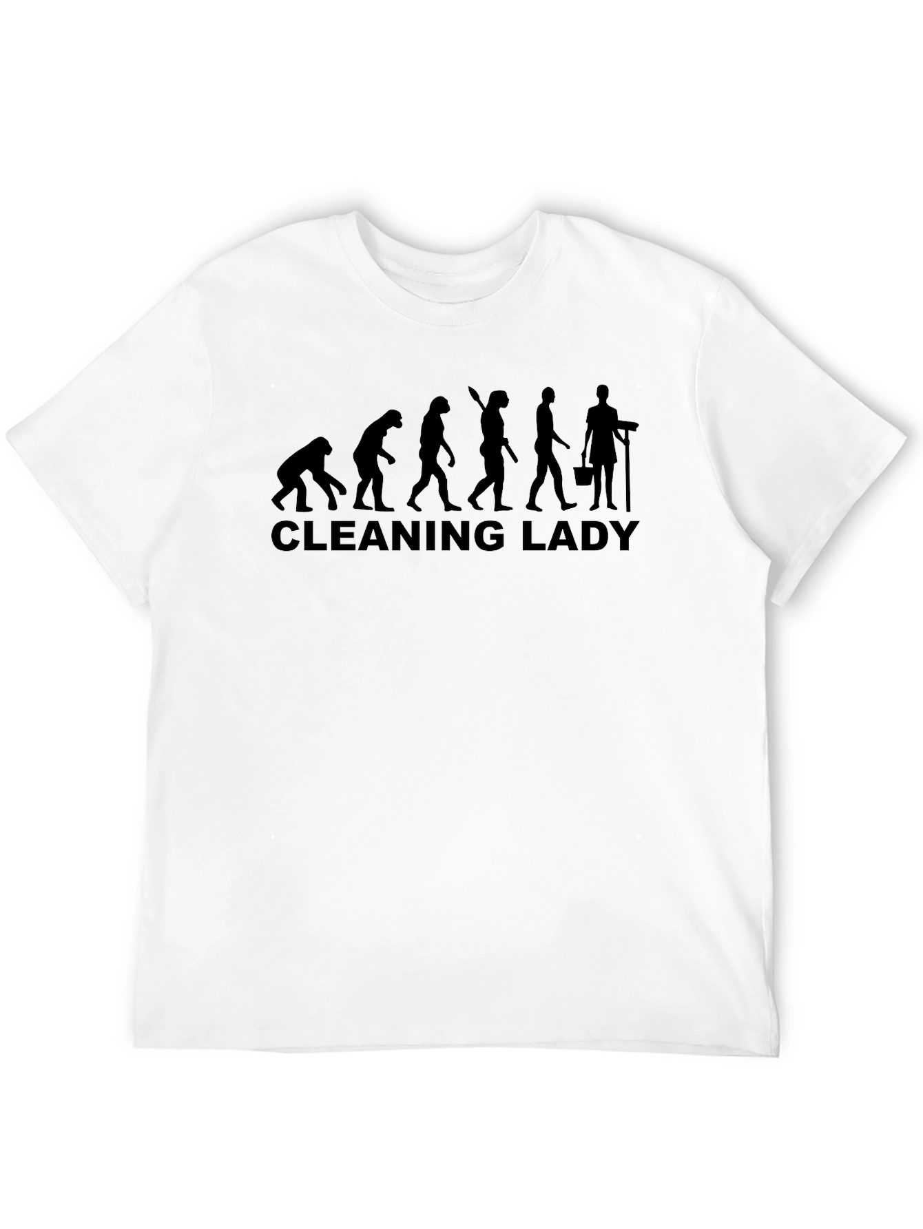 Cleaning Lady Evolution T-Shirt