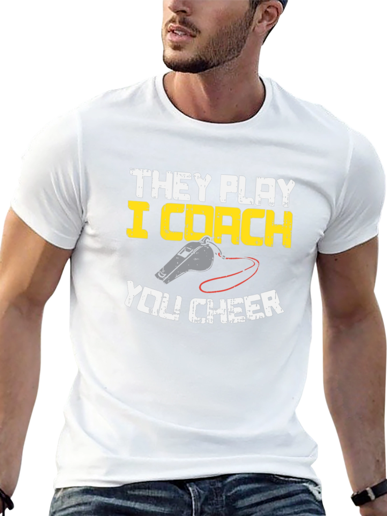 They Play I Coach You Cheer T-Shirt
