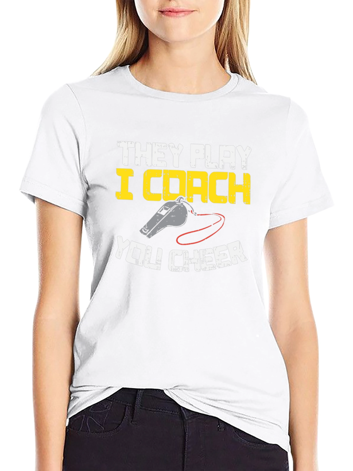 They Play I Coach You Cheer T-Shirt