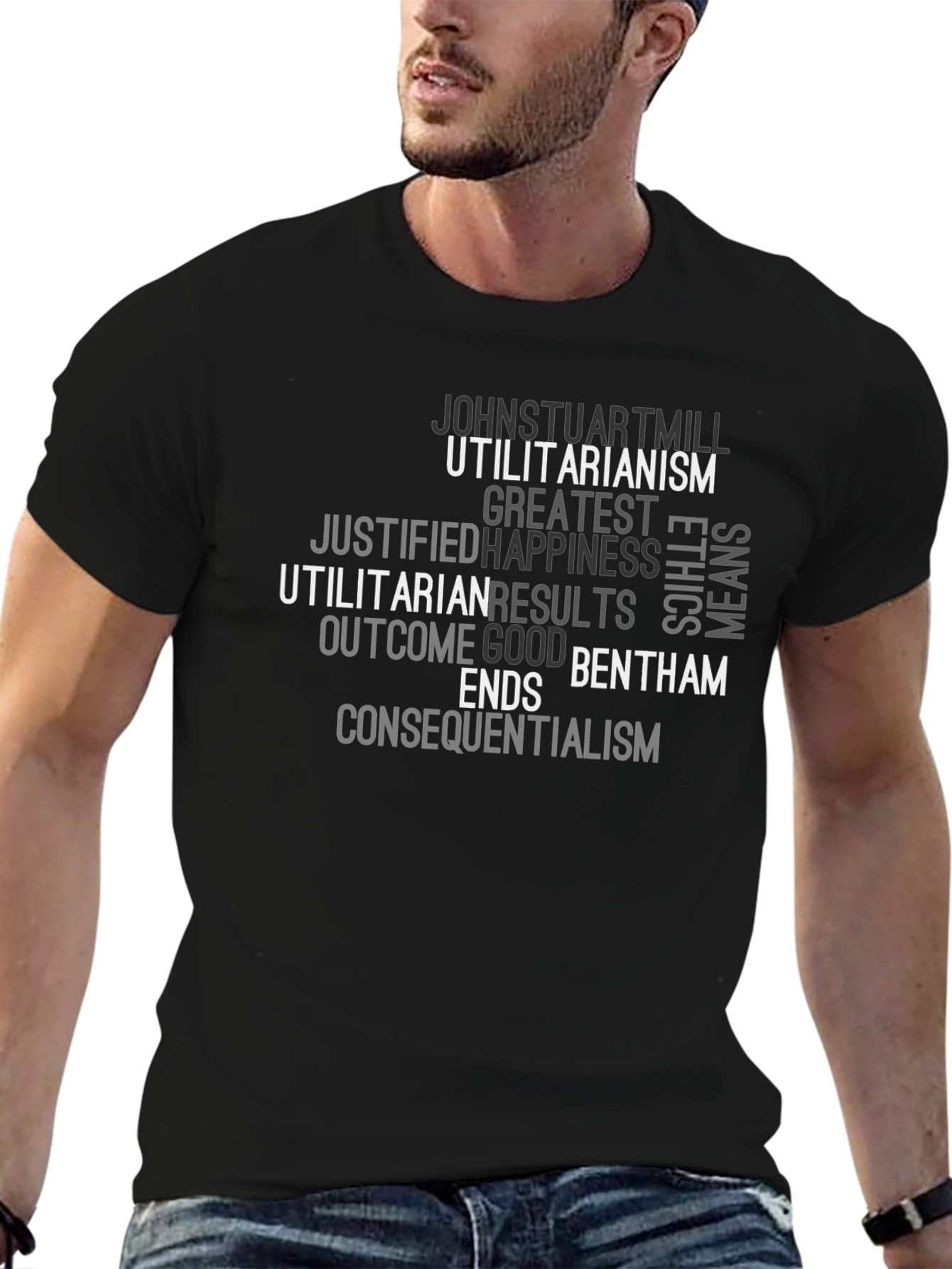Utilitarianism Word Cloud T-Shirt