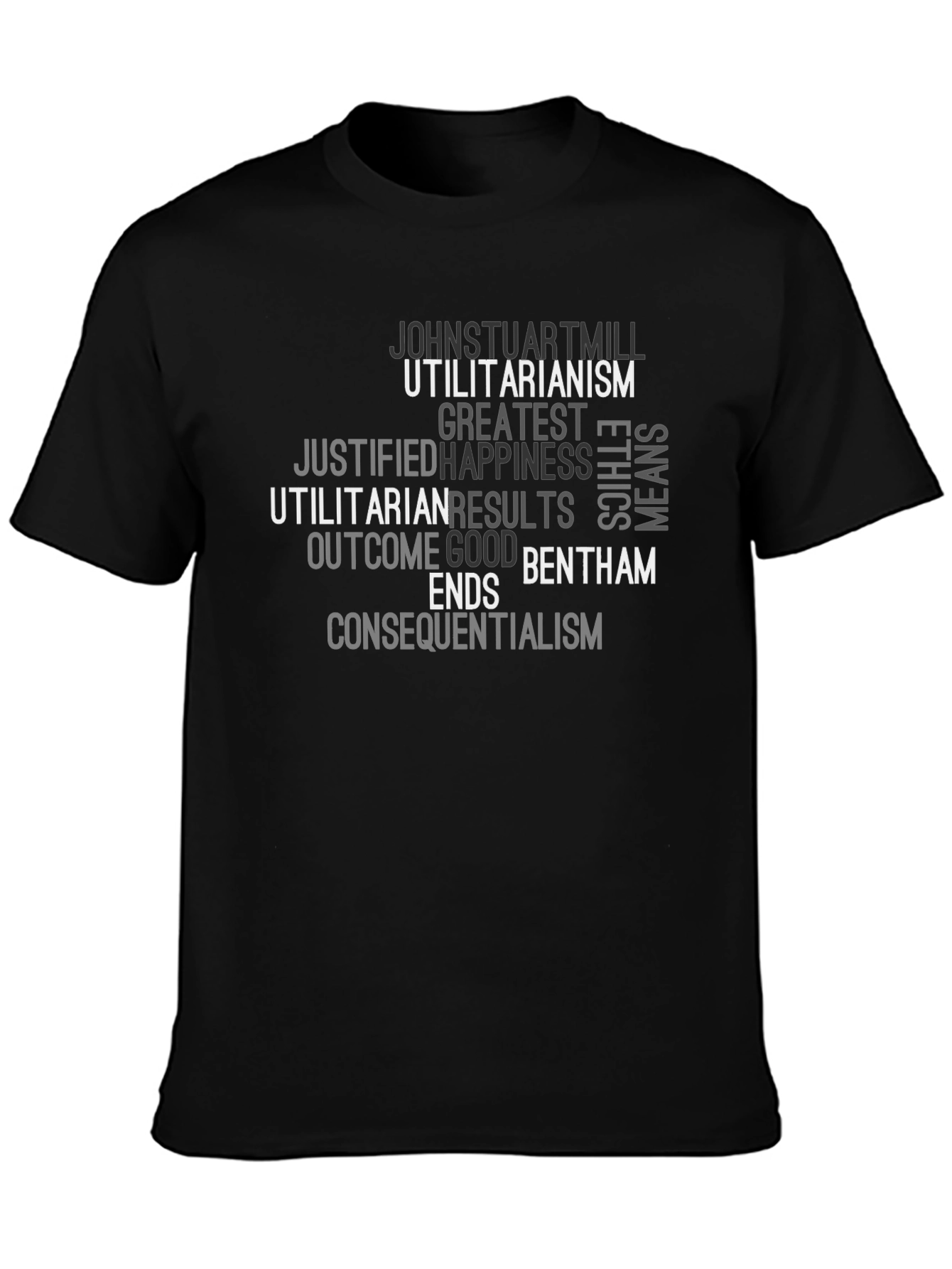 Utilitarianism Word Cloud T-Shirt
