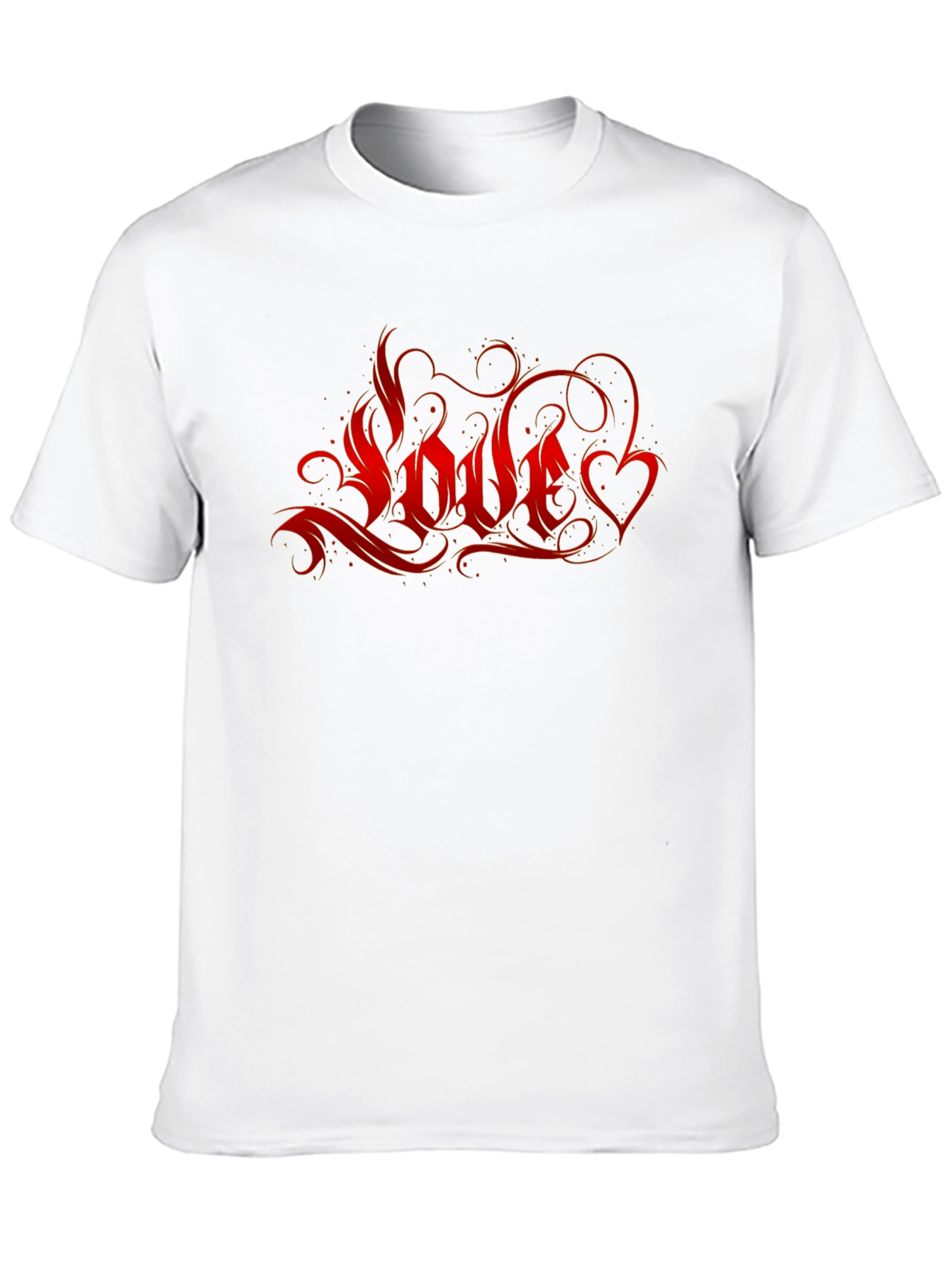 Love Graphic Print Black T-Shirt