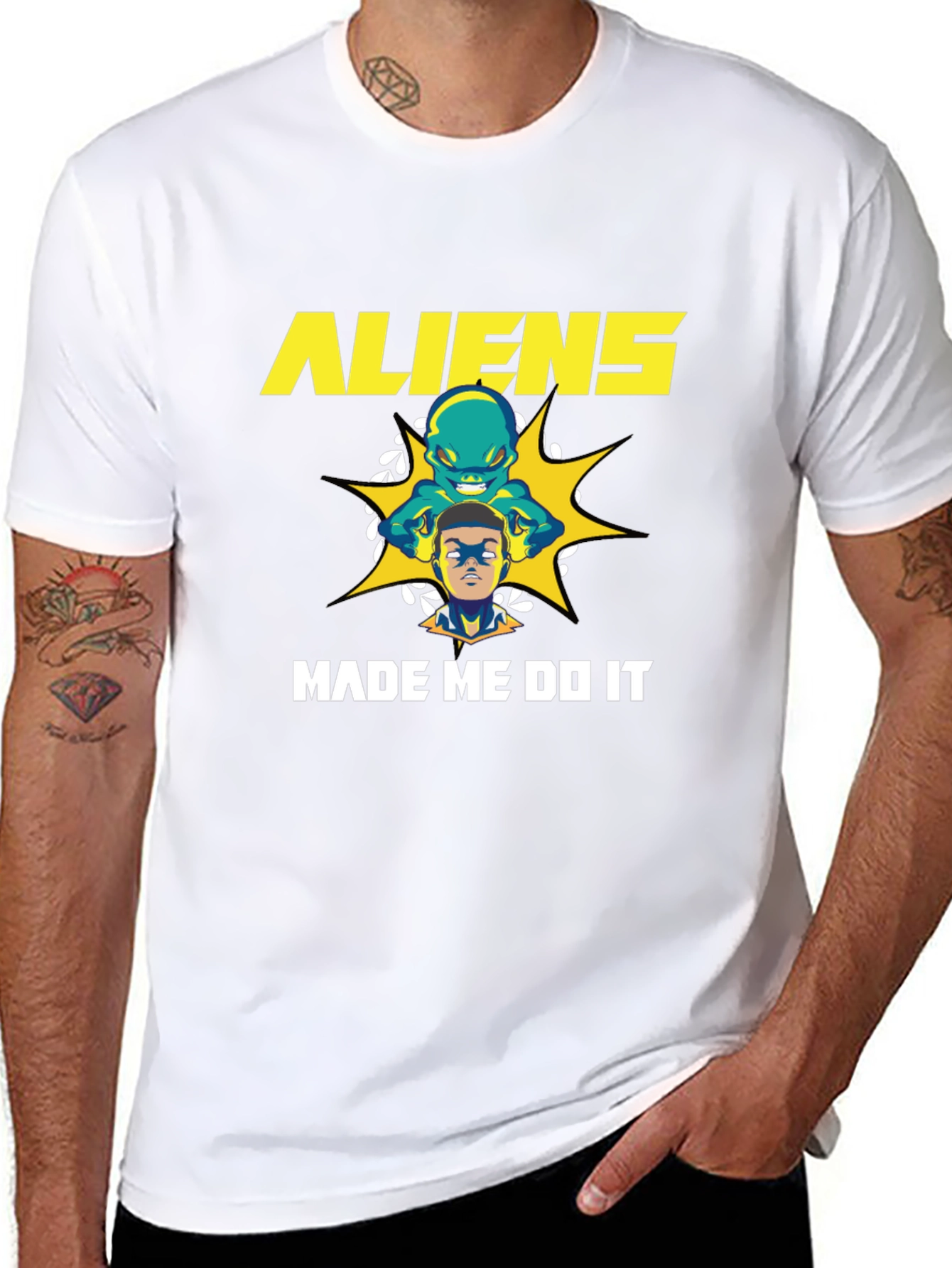 Aliens Made Me Do It Graphic T-Shirt
