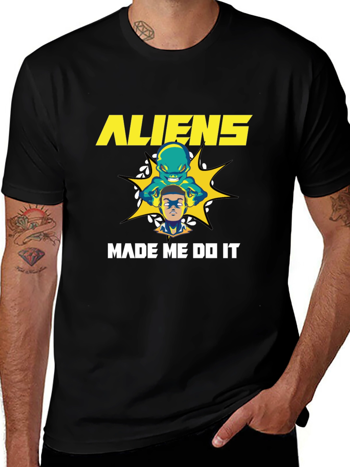 Aliens Made Me Do It Graphic T-Shirt