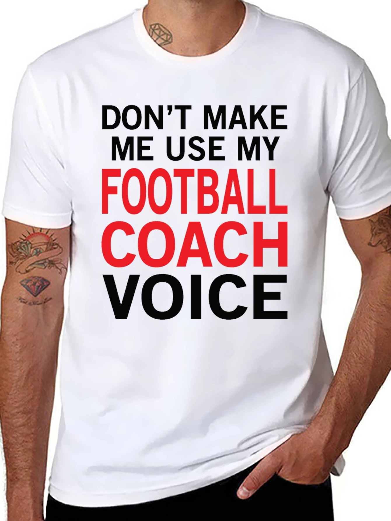 Football Coach Voice T-Shirt - Funny Graphic Tee