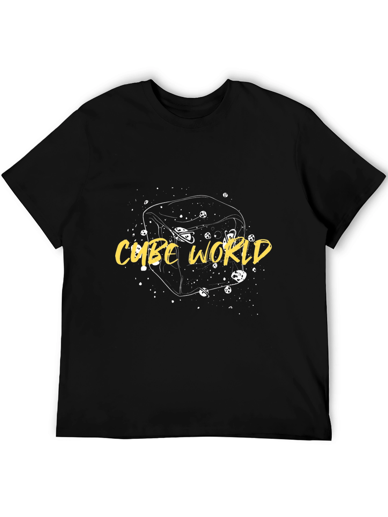 Cube World Black Graphic T-Shirt
