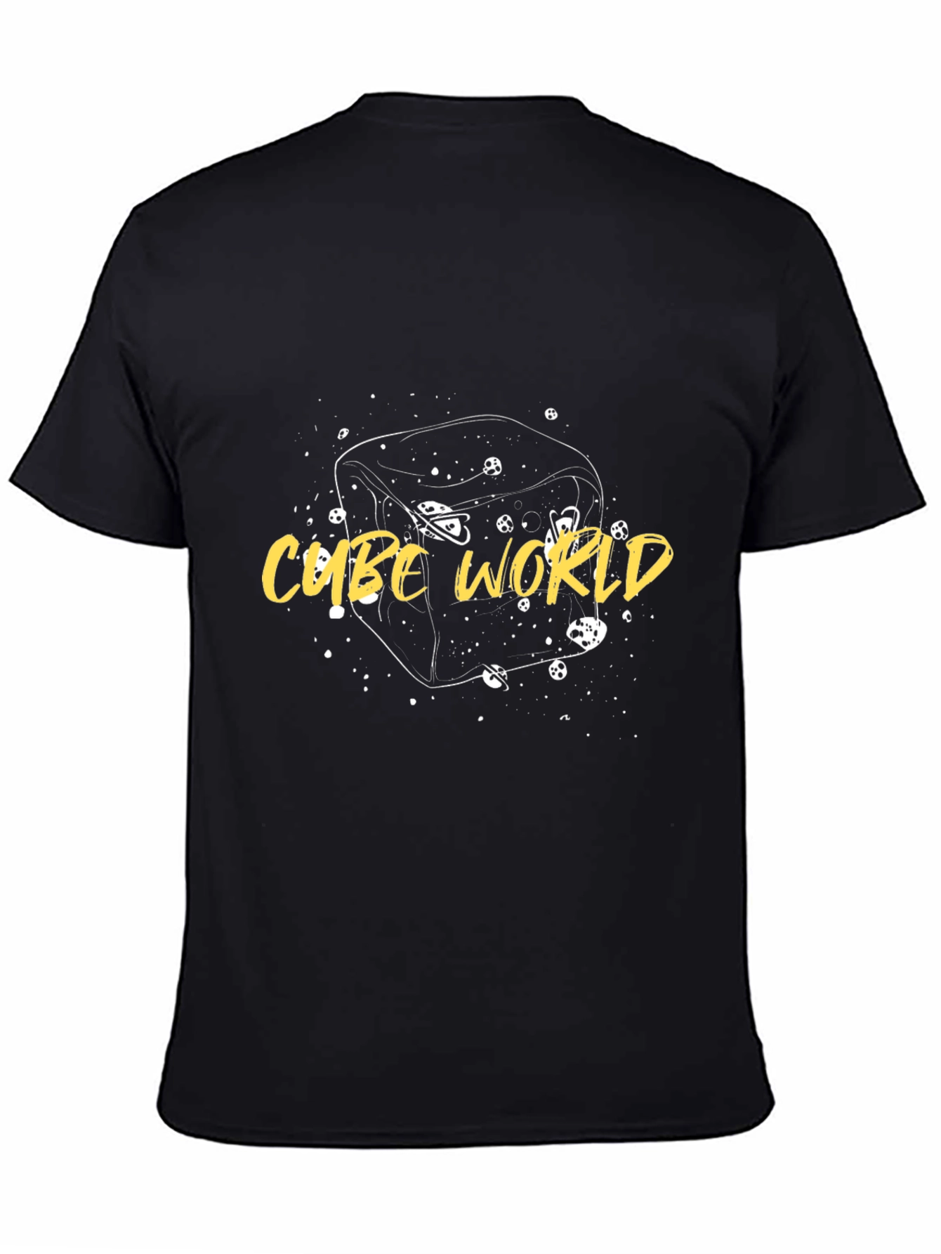 Cube World Black Graphic T-Shirt